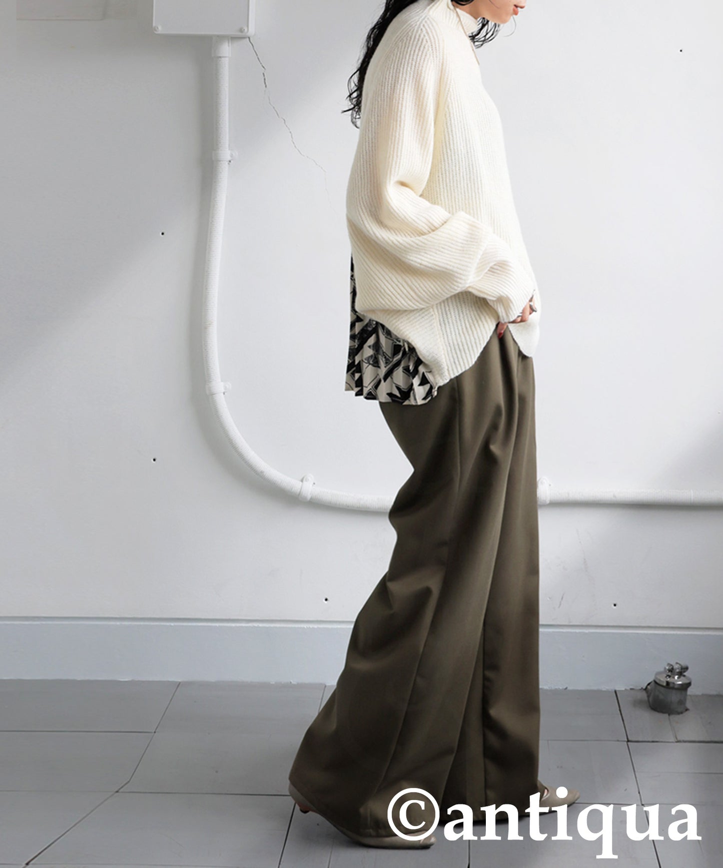 High Neck Knit Ladies