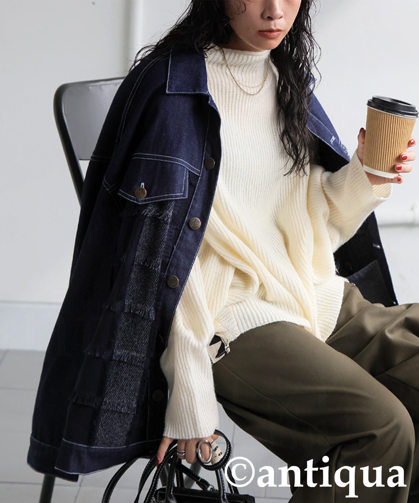High Neck Knit Ladies