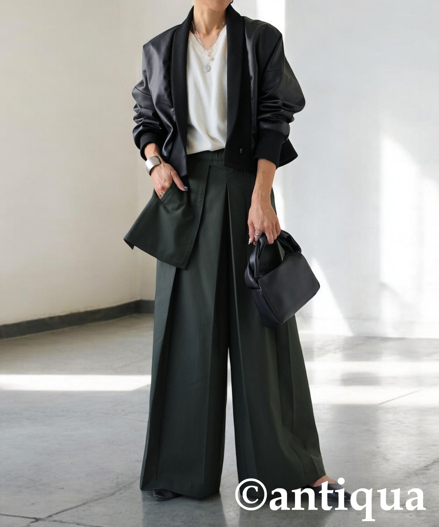 Pocket Design Pants Ladies