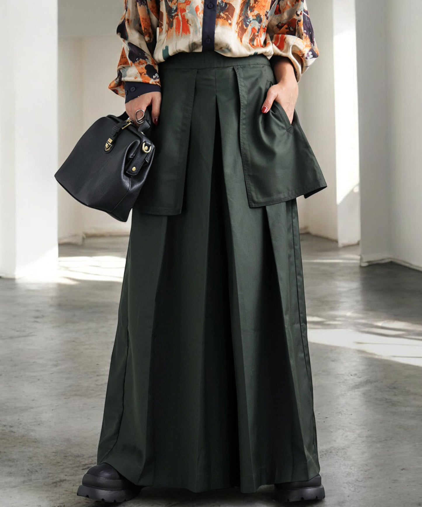 Pocket Design Pants Ladies