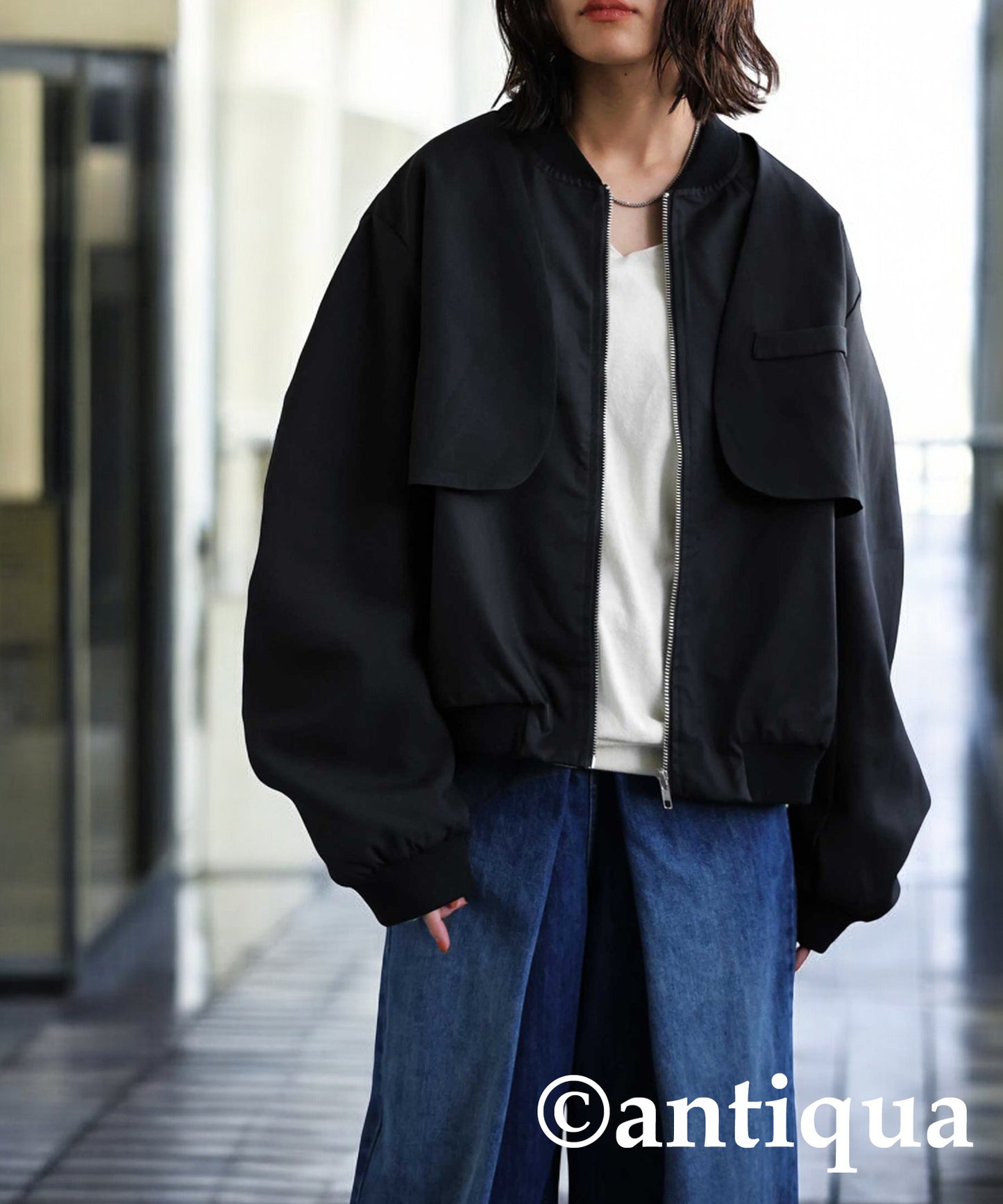 Layered Blouson Ladies