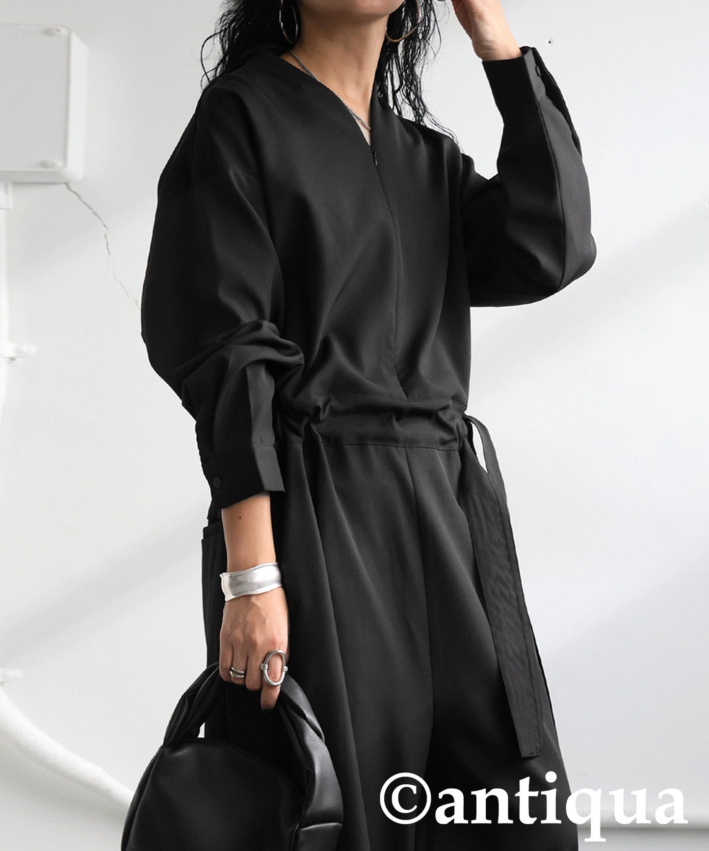 Belt Design Jumpsuit Ladies