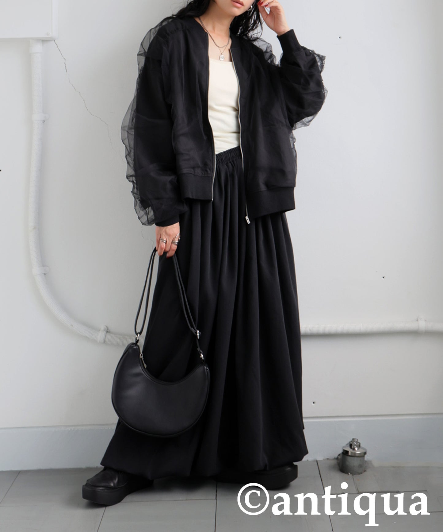 Tulle Docking Outerwear Ladies