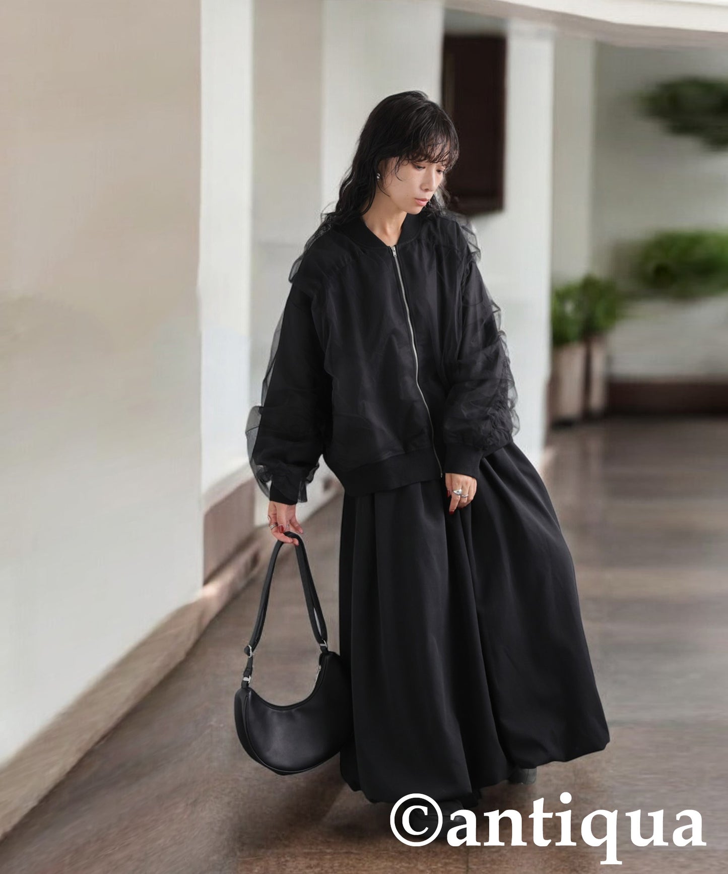 Tulle Docking Outerwear Ladies