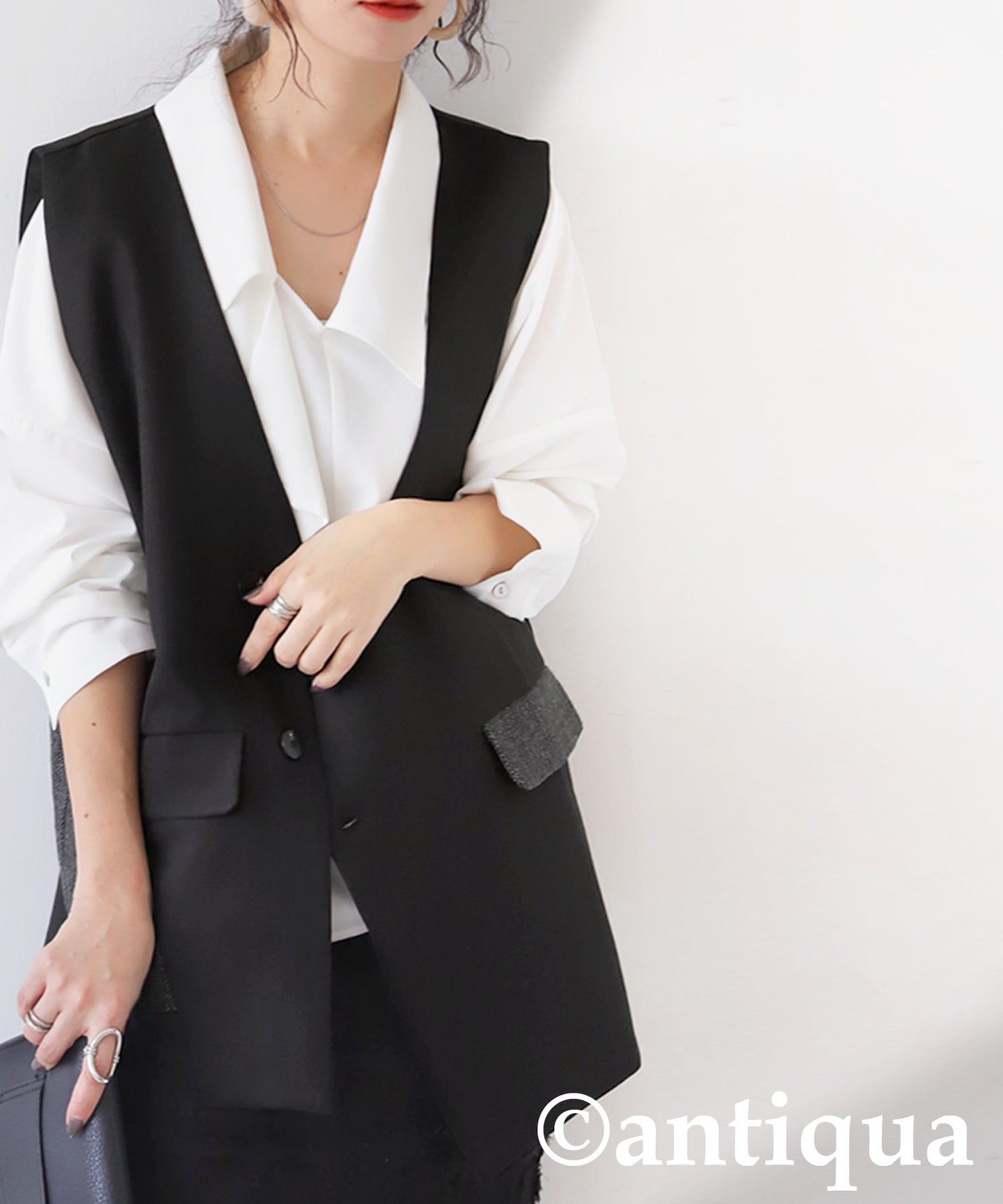 Asymmetric Design Vest Ladies