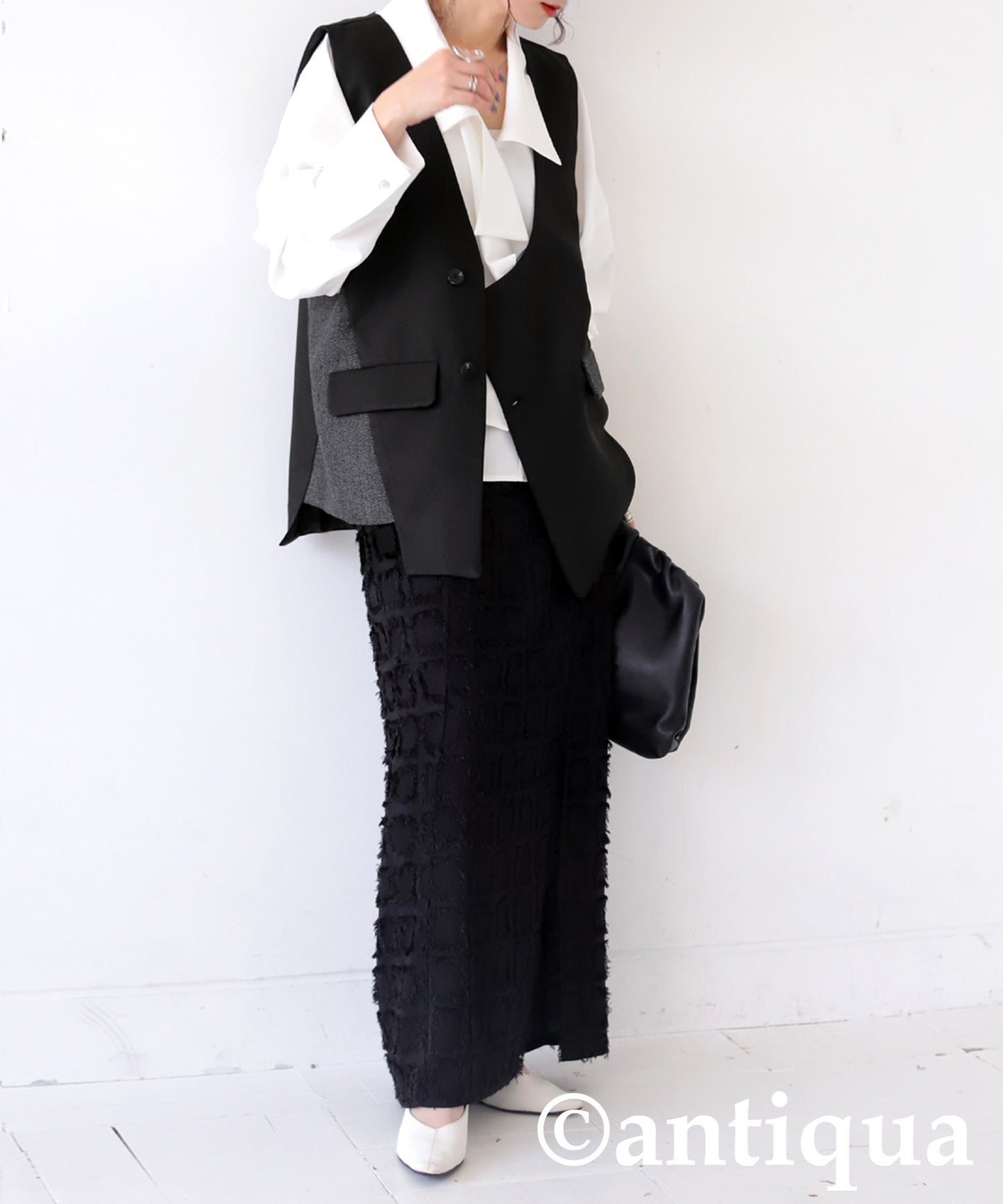 Asymmetric Design Vest Ladies