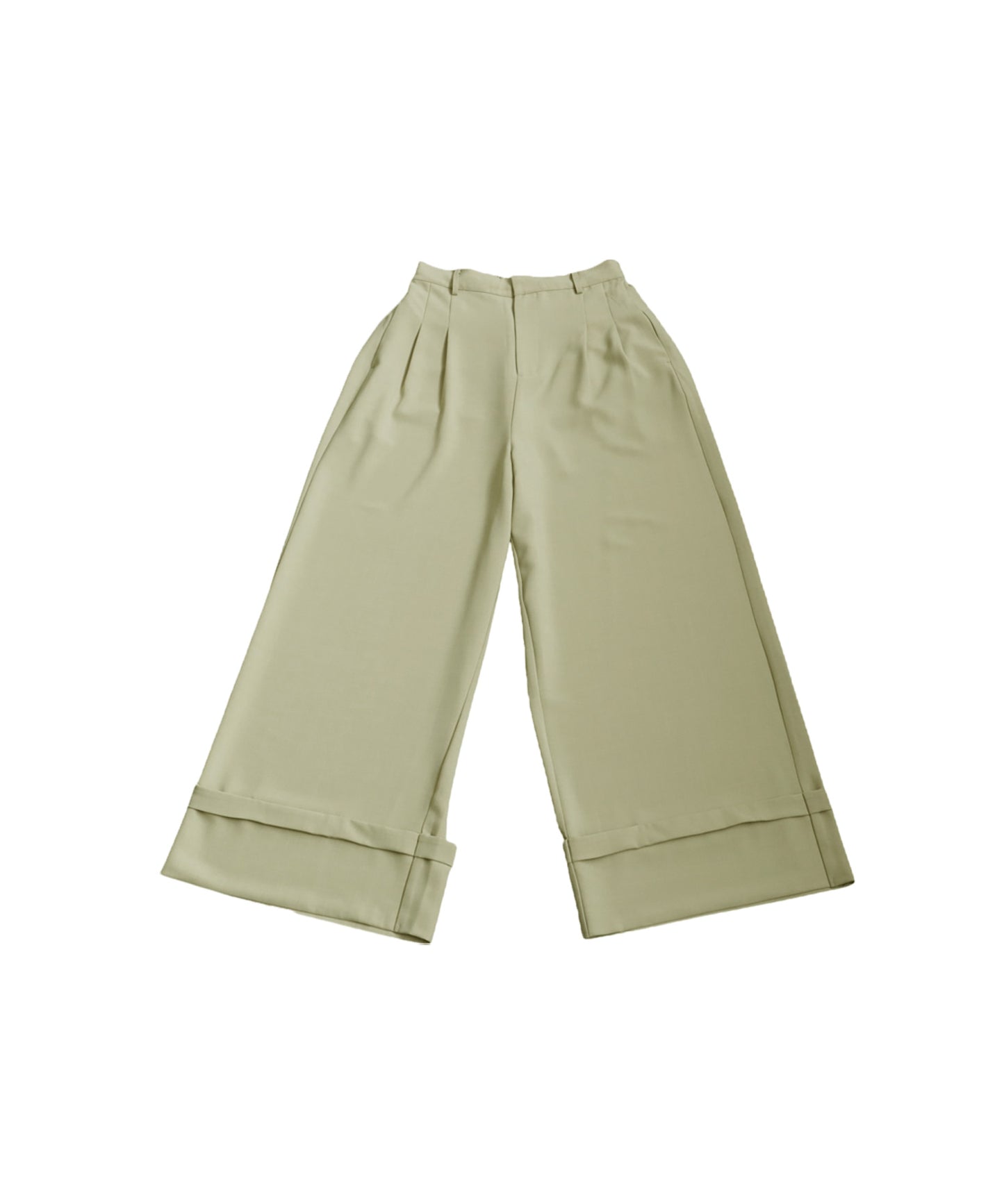 Ladies Roll-Up Wide Pants