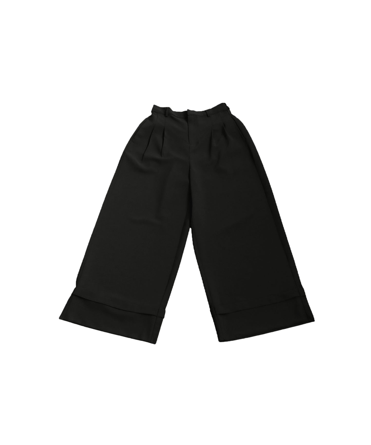 Ladies Roll-Up Wide Pants