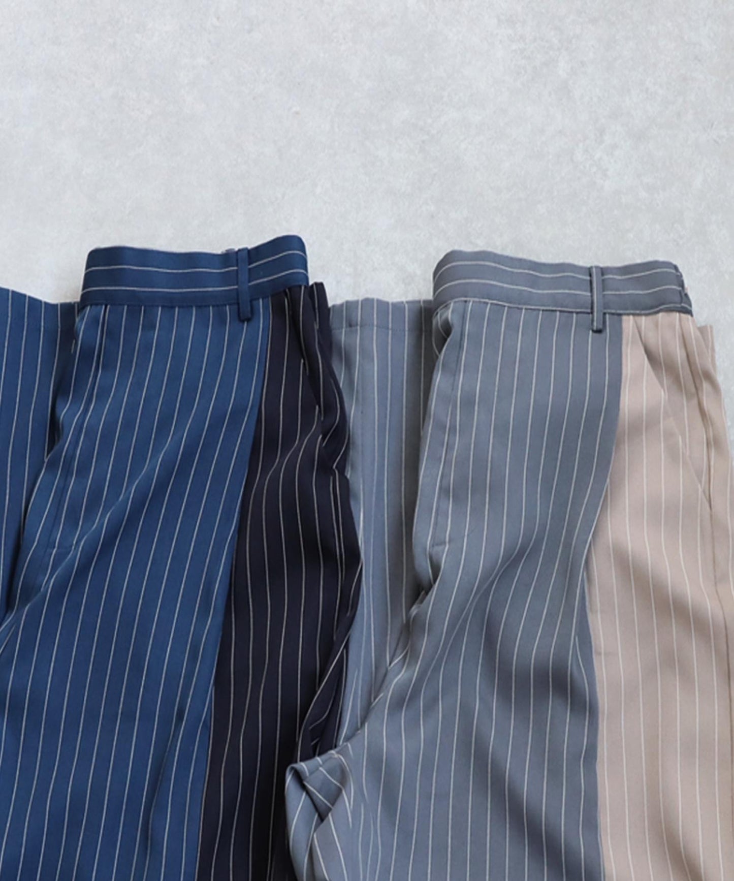 Ladies Striped Wide Pants