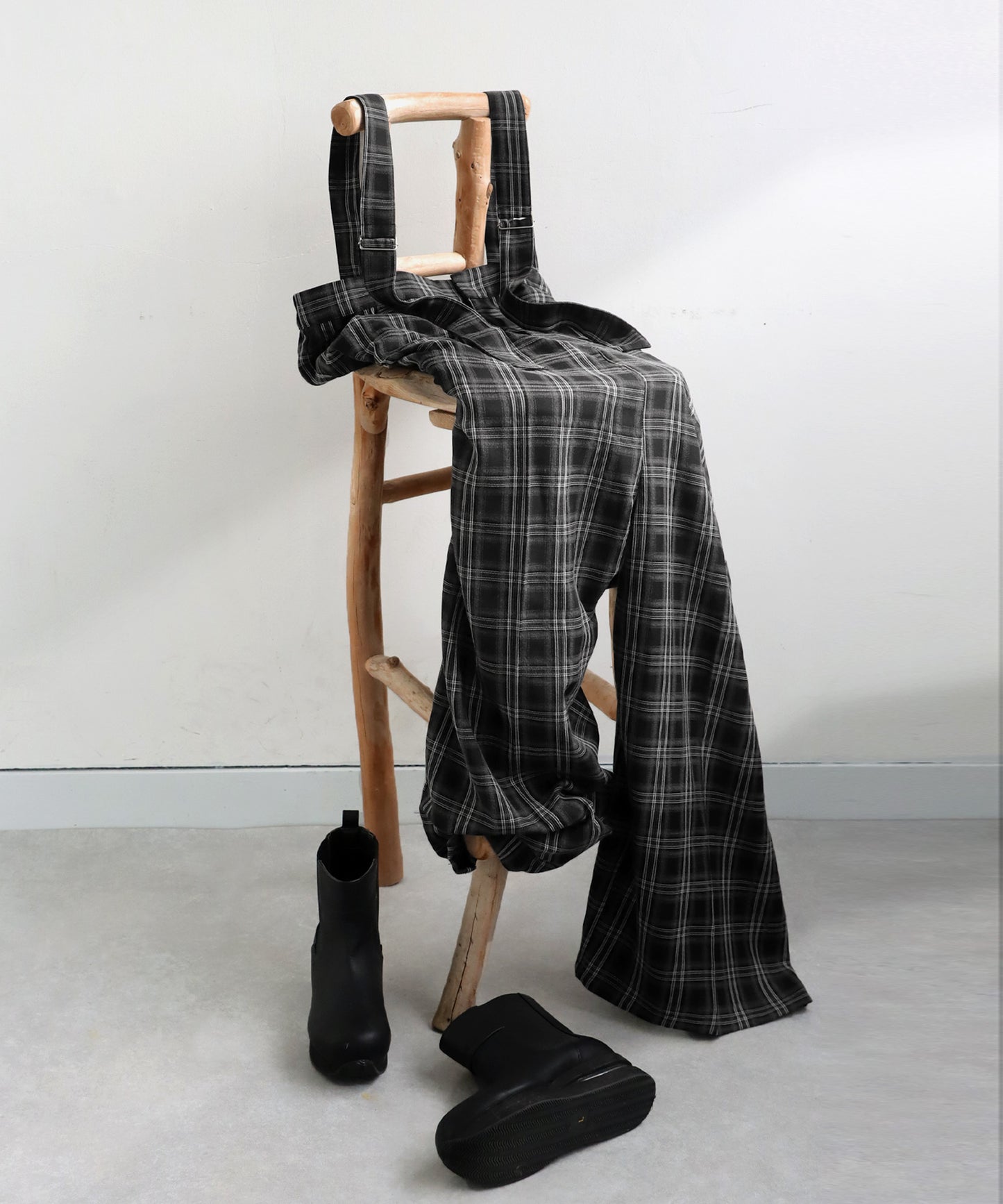 Plaid Overalls Ladies