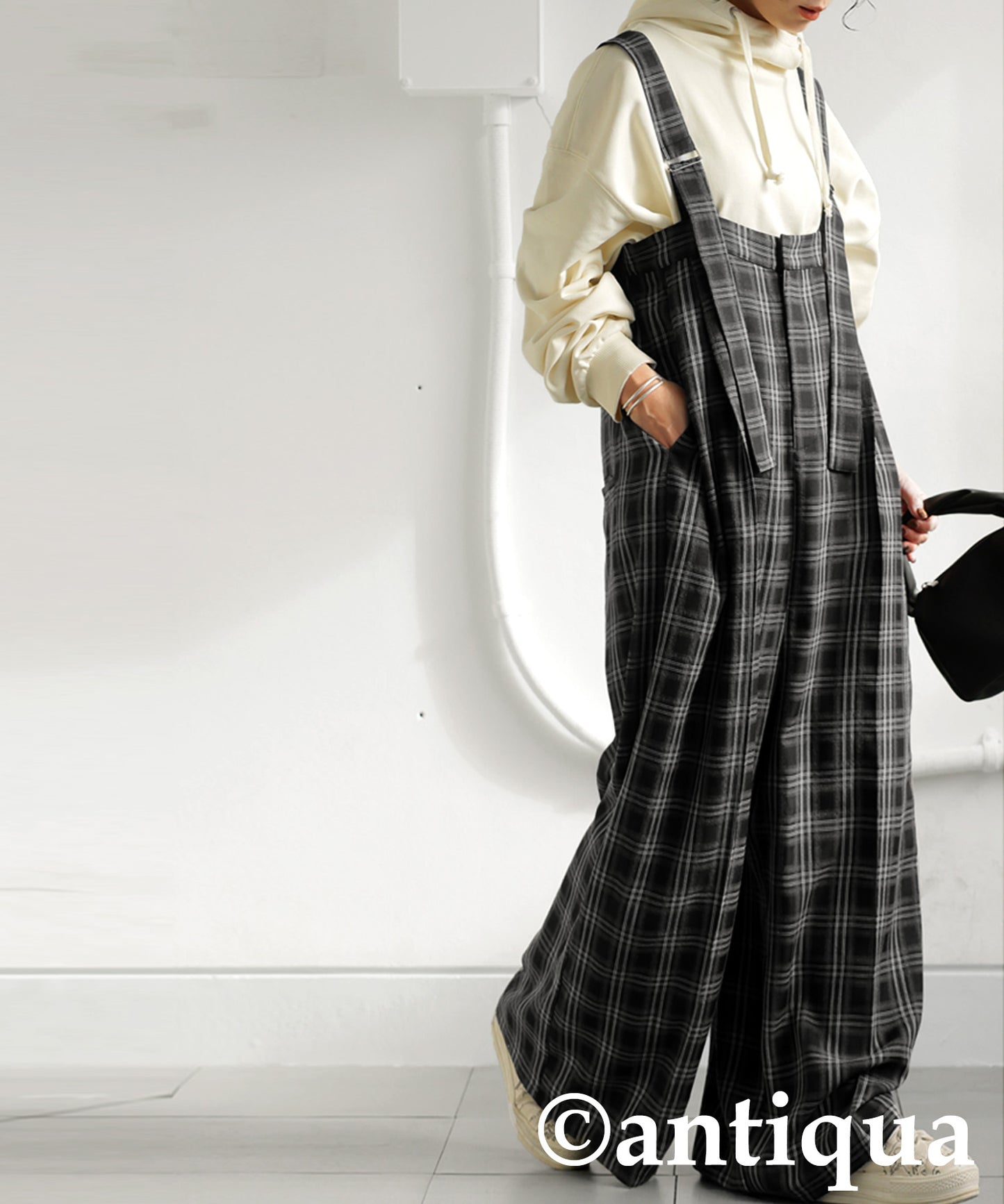 Plaid Overalls Ladies