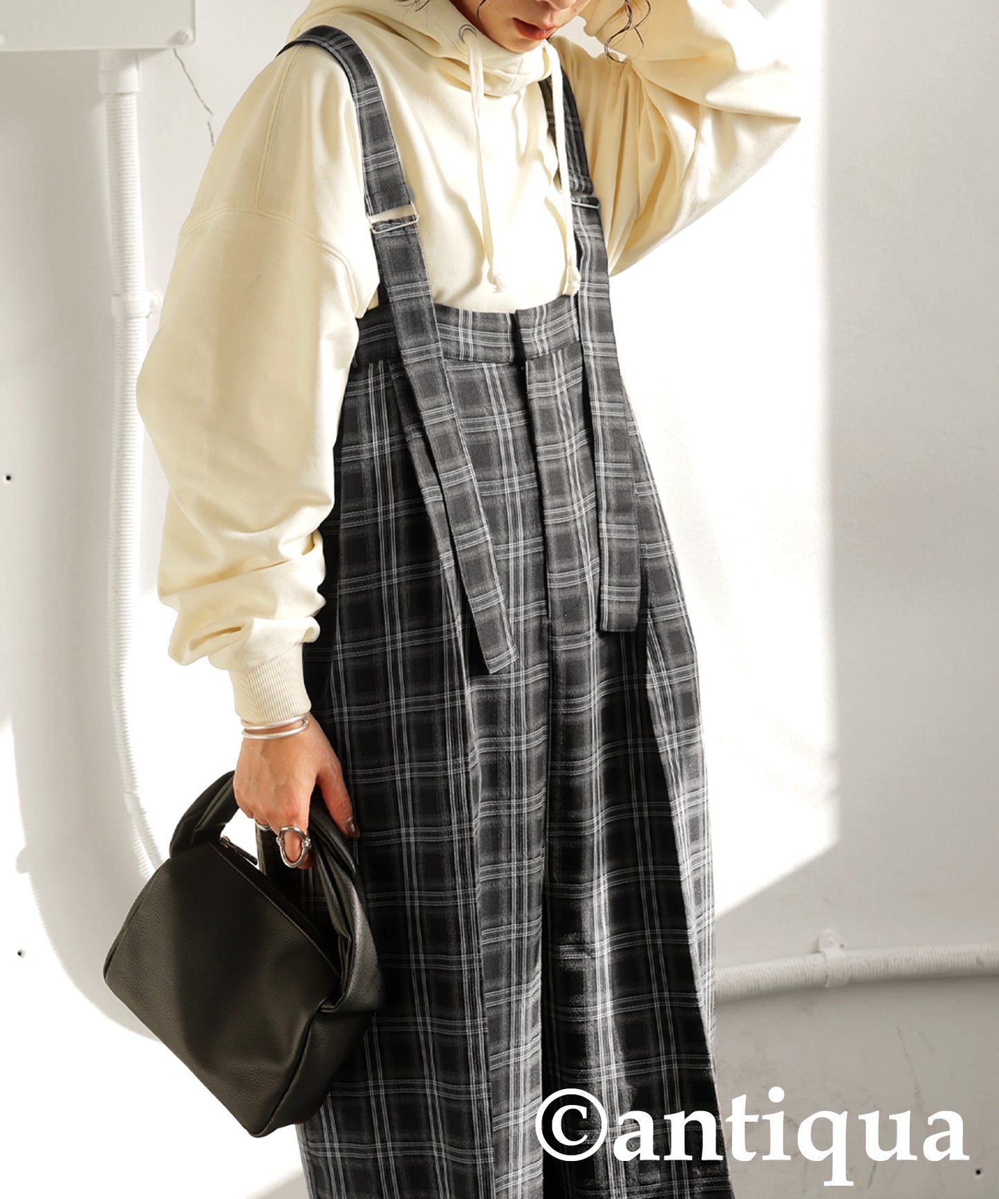 Plaid Overalls Ladies
