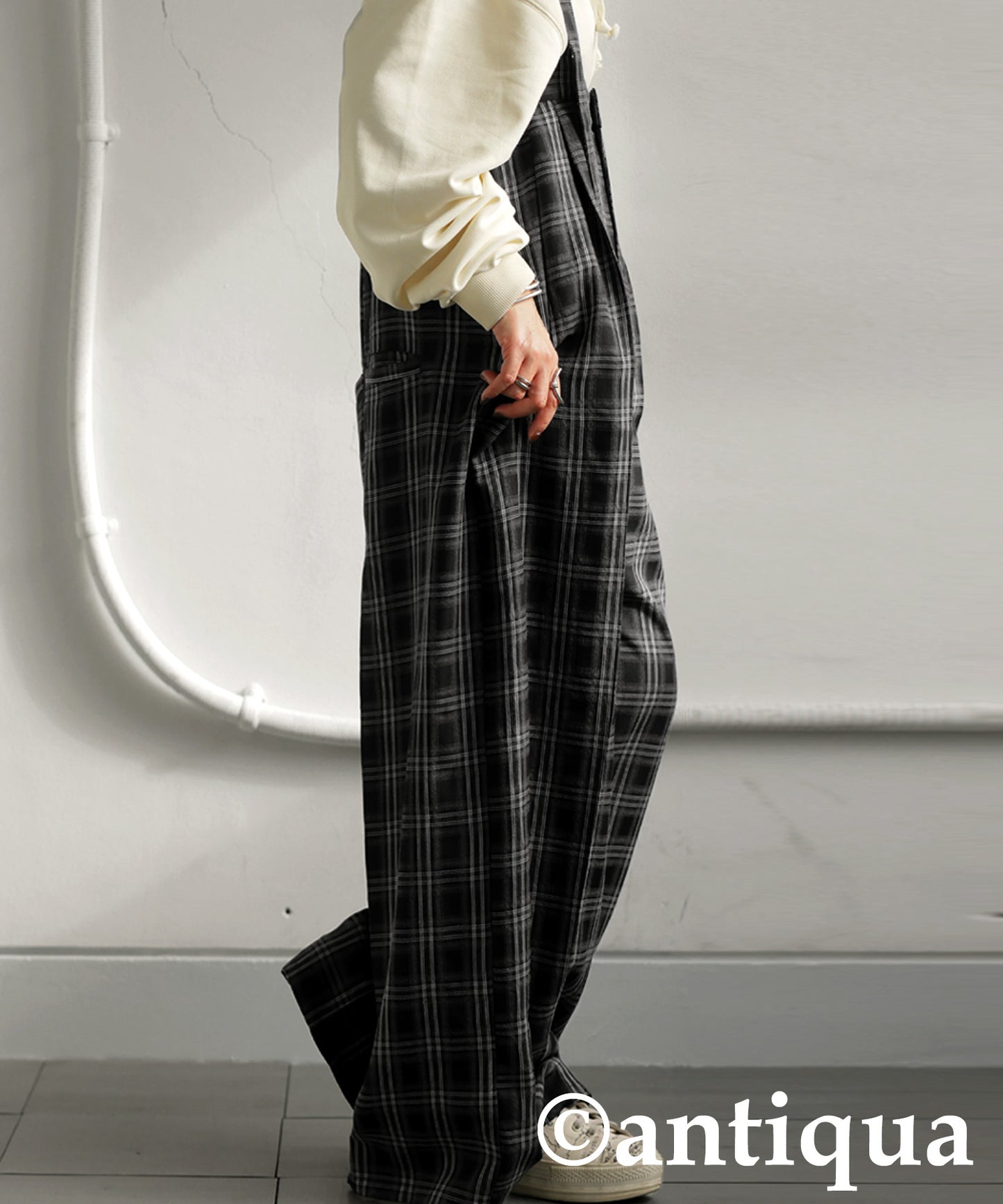 Plaid Overalls Ladies