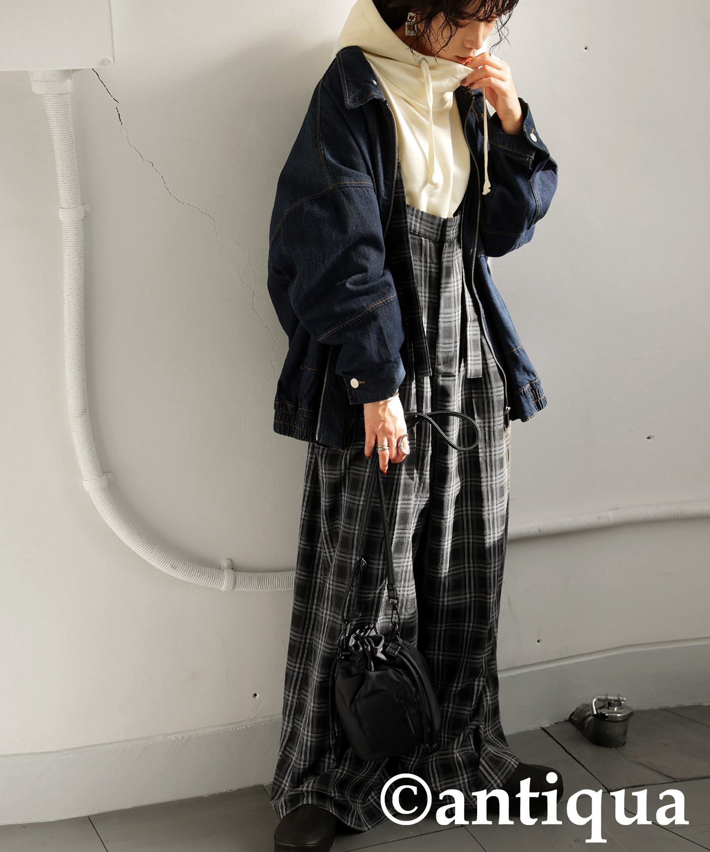 Plaid Overalls Ladies