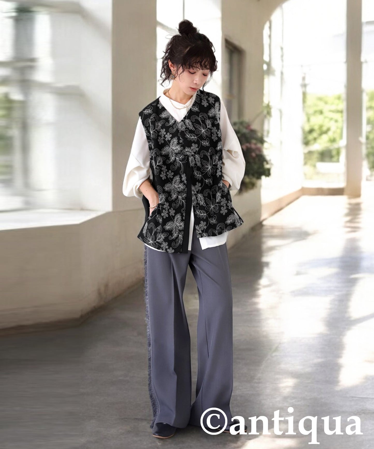 Embroidery Design Vest Ladies