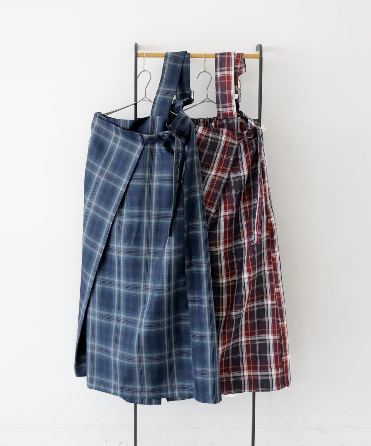 Check Suspender Skirt Ladies