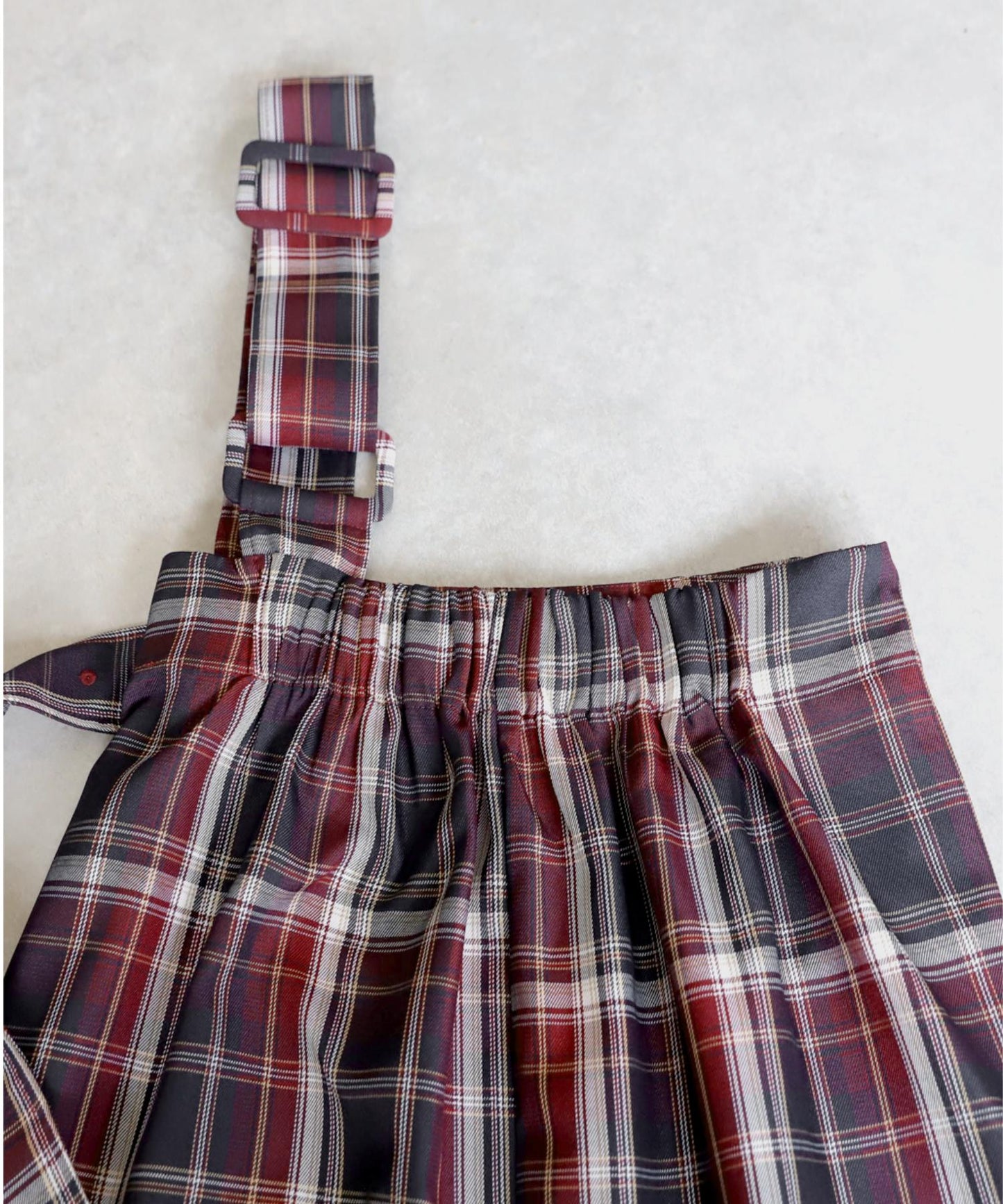 Check Suspender Skirt Ladies