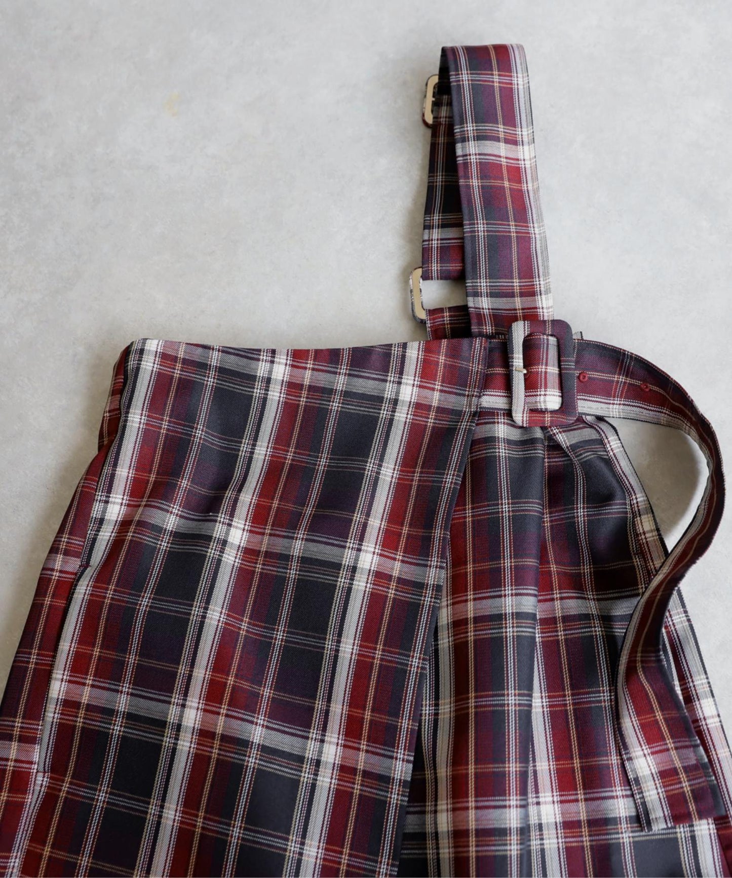 Check Suspender Skirt Ladies