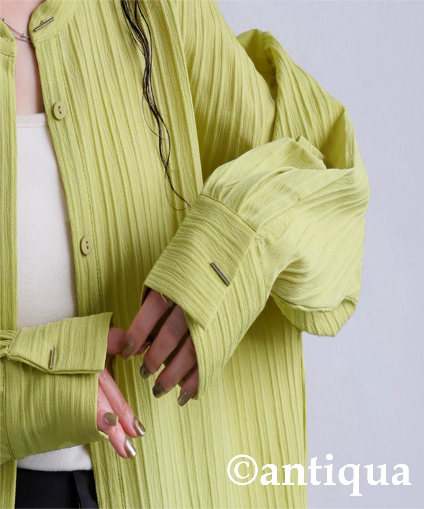 Silver Button Shirt Ladies