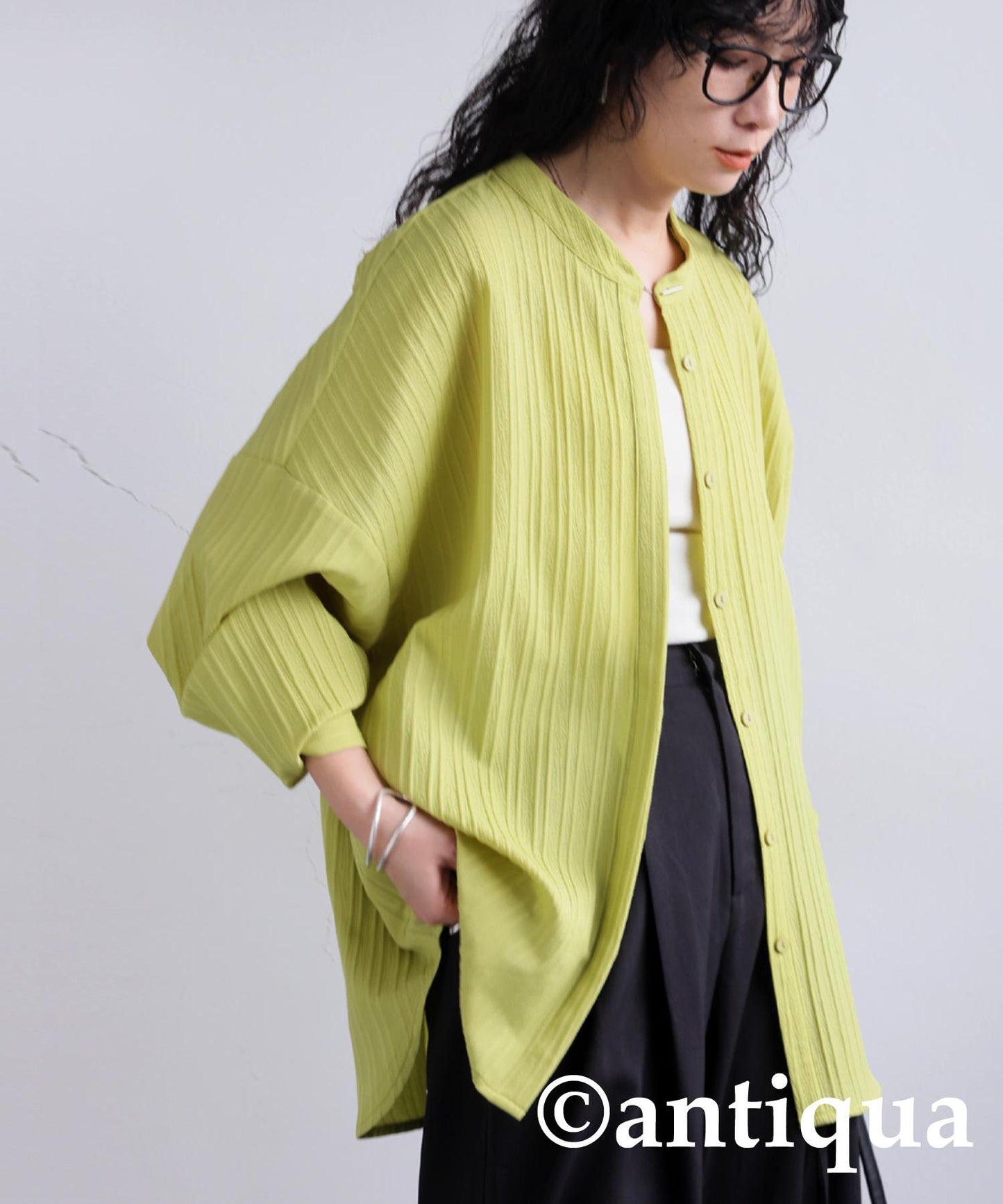 Silver Button Shirt Ladies