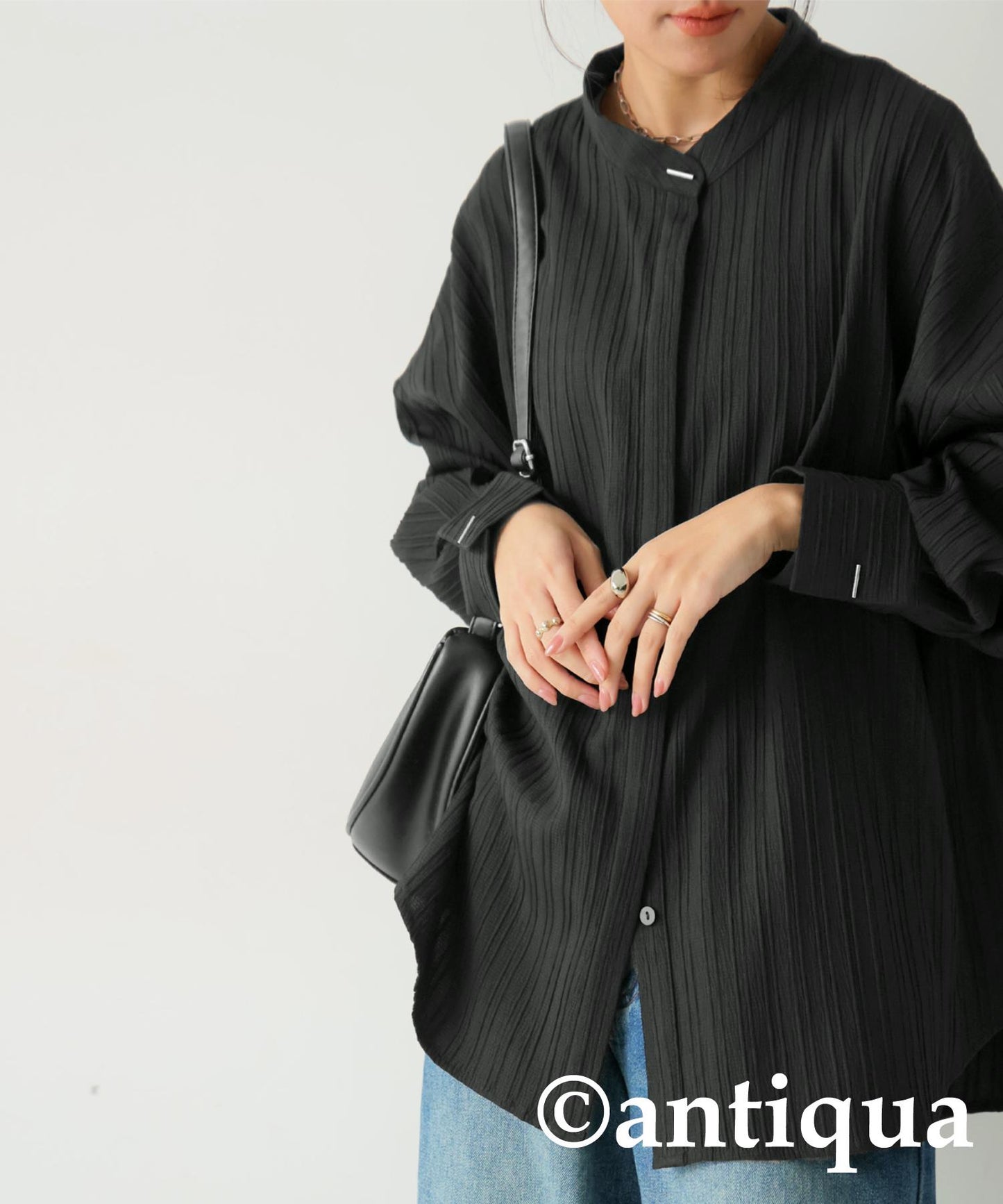 Silver Button Shirt Ladies