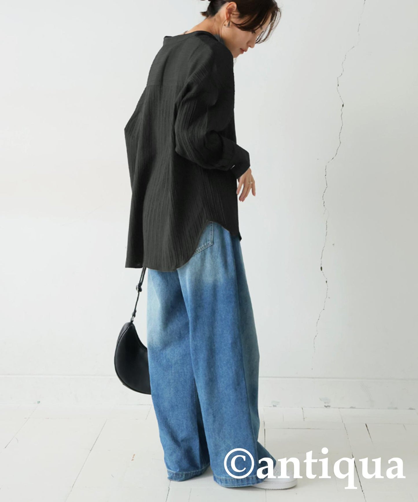 Silver Button Shirt Ladies