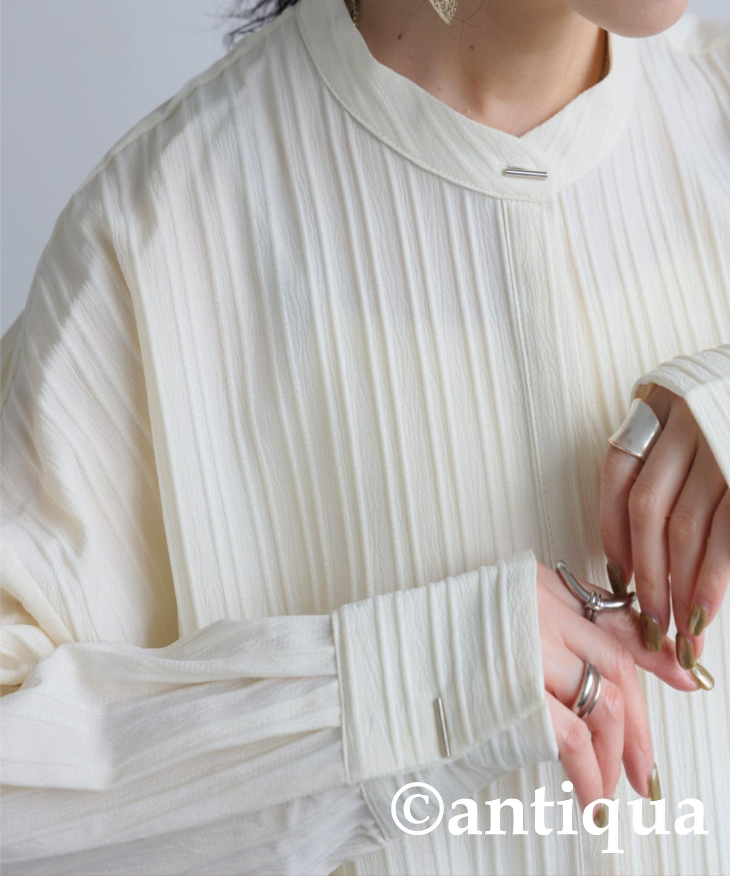 Silver Button Shirt Ladies