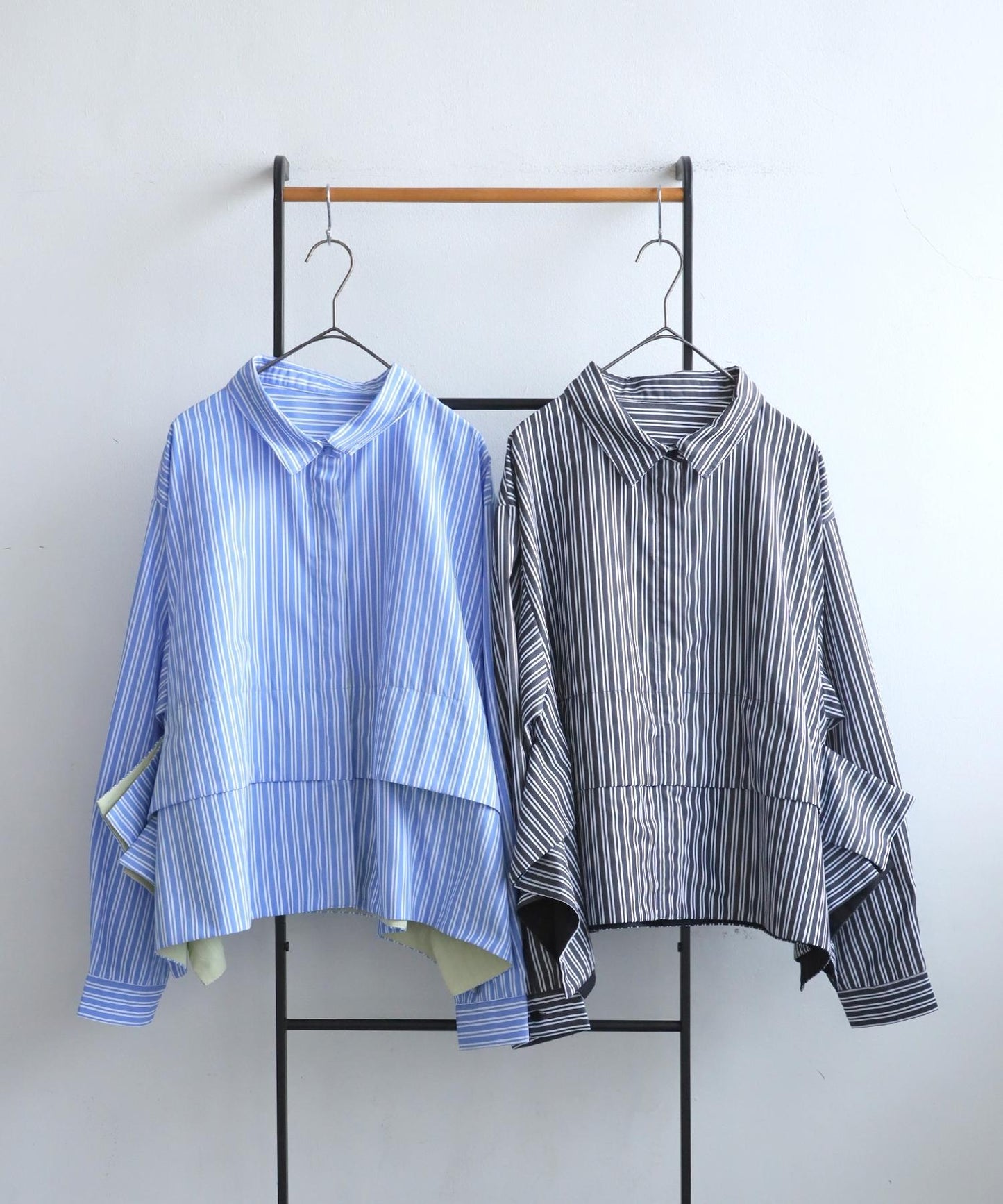 Ladies Layered Shirt With Different Materials