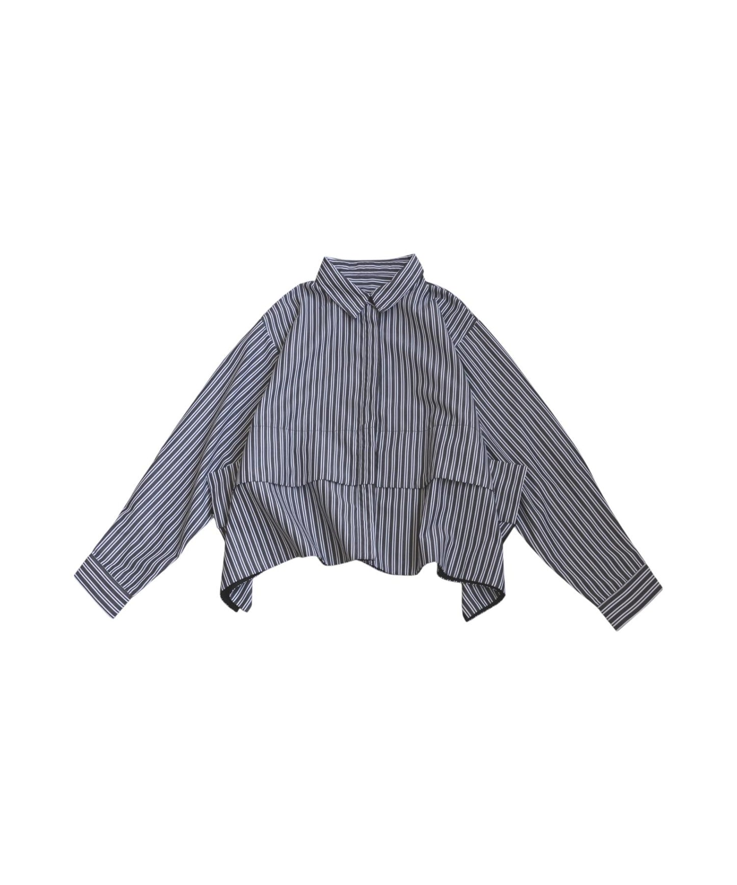 Ladies Layered Shirt With Different Materials
