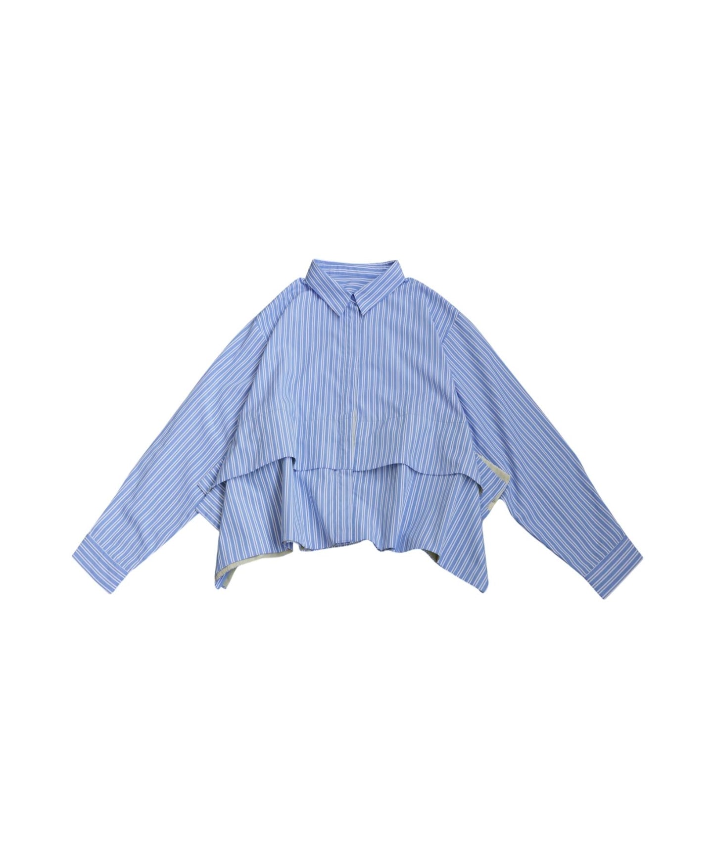 Ladies Layered Shirt With Different Materials