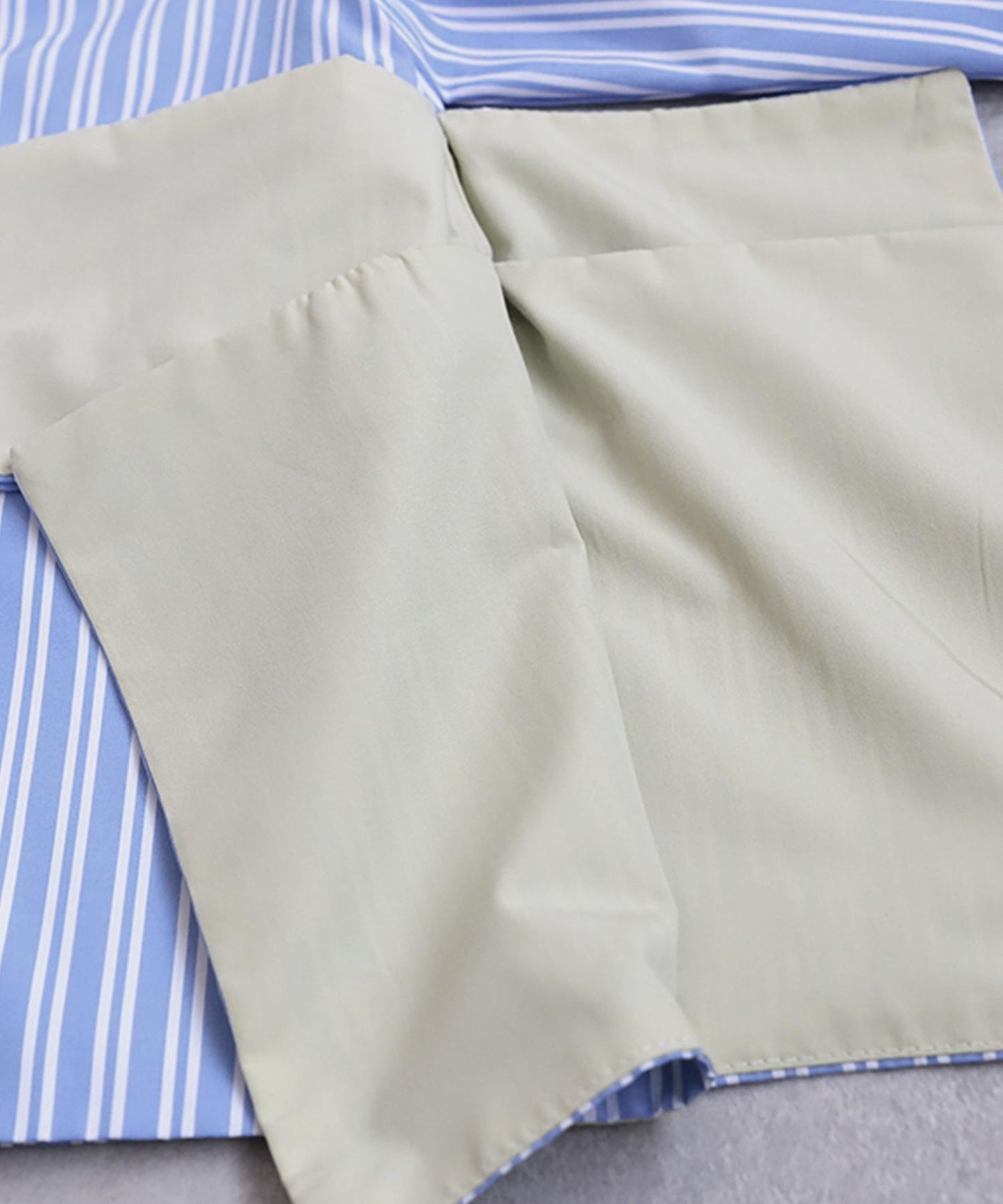 Ladies Layered Shirt With Different Materials