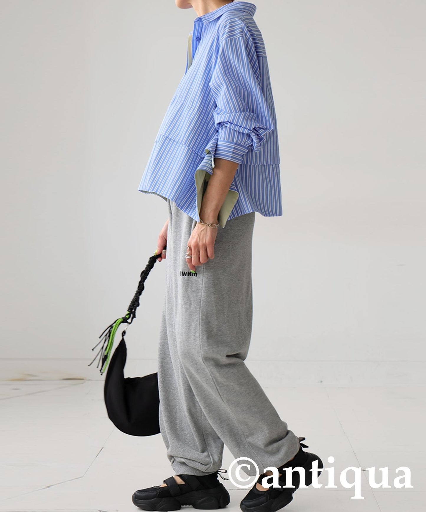 Ladies Layered Shirt With Different Materials