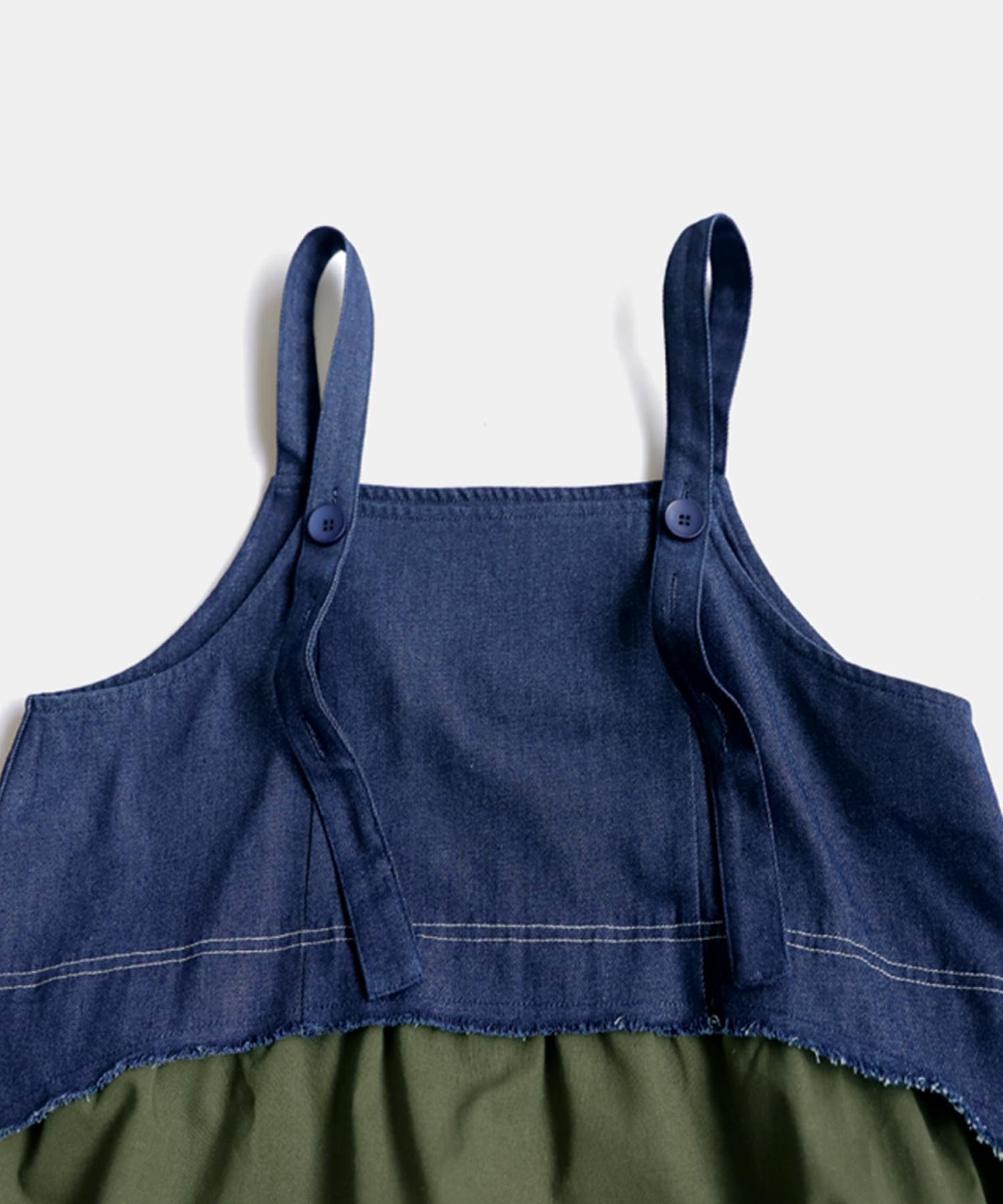 Ladies Denim Switching Overalls