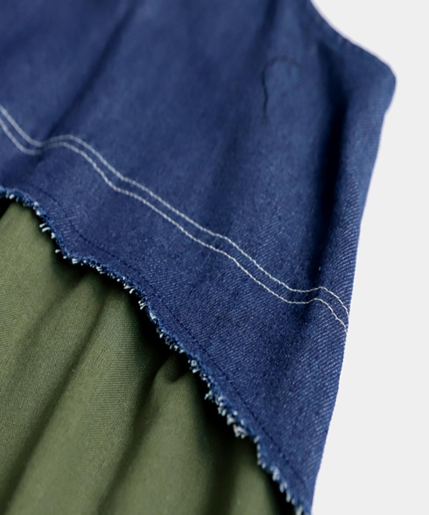 Ladies Denim Switching Overalls