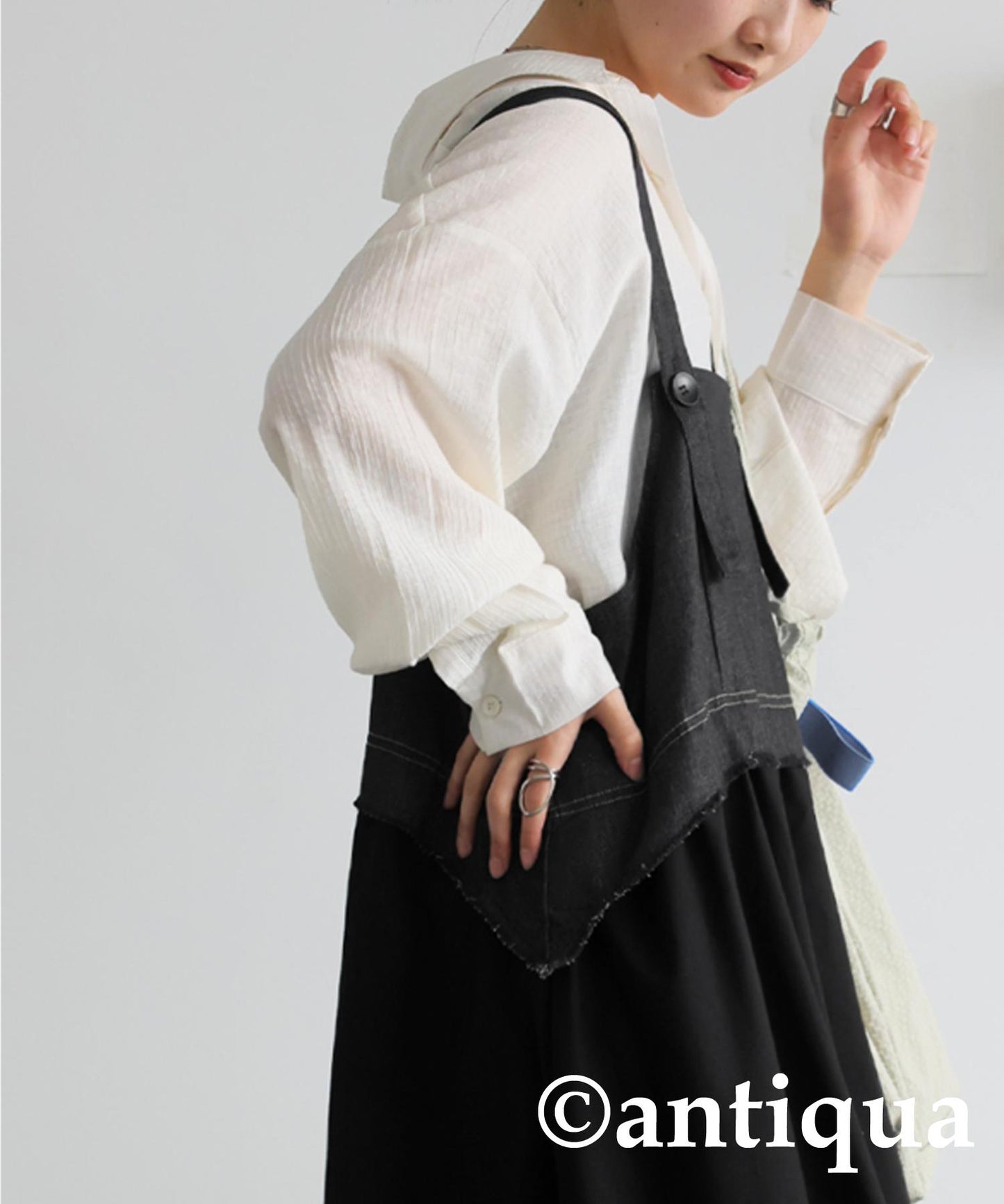 Ladies Denim Switching Overalls