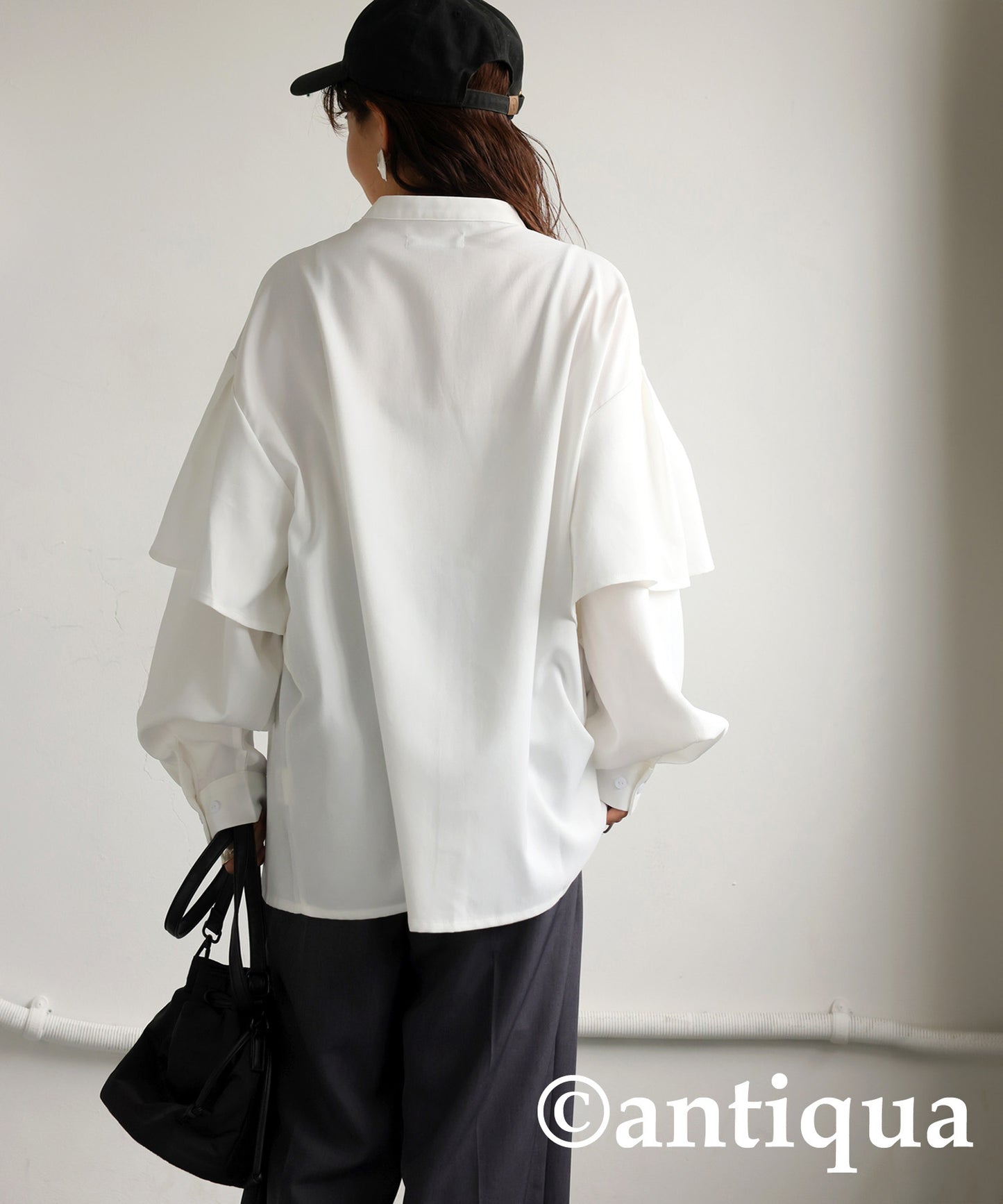 Frill Design Shirt Ladies