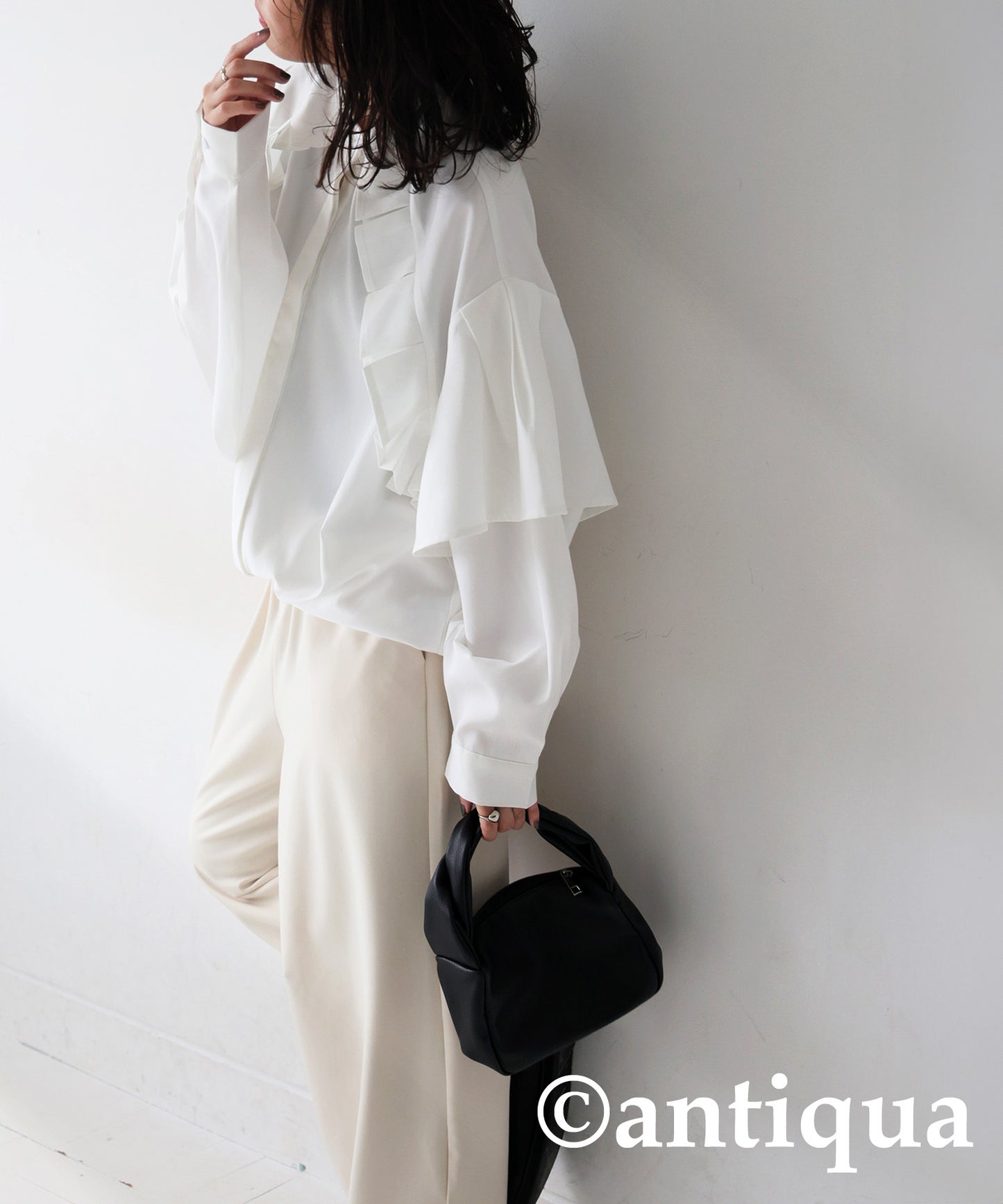 Frill Design Shirt Ladies