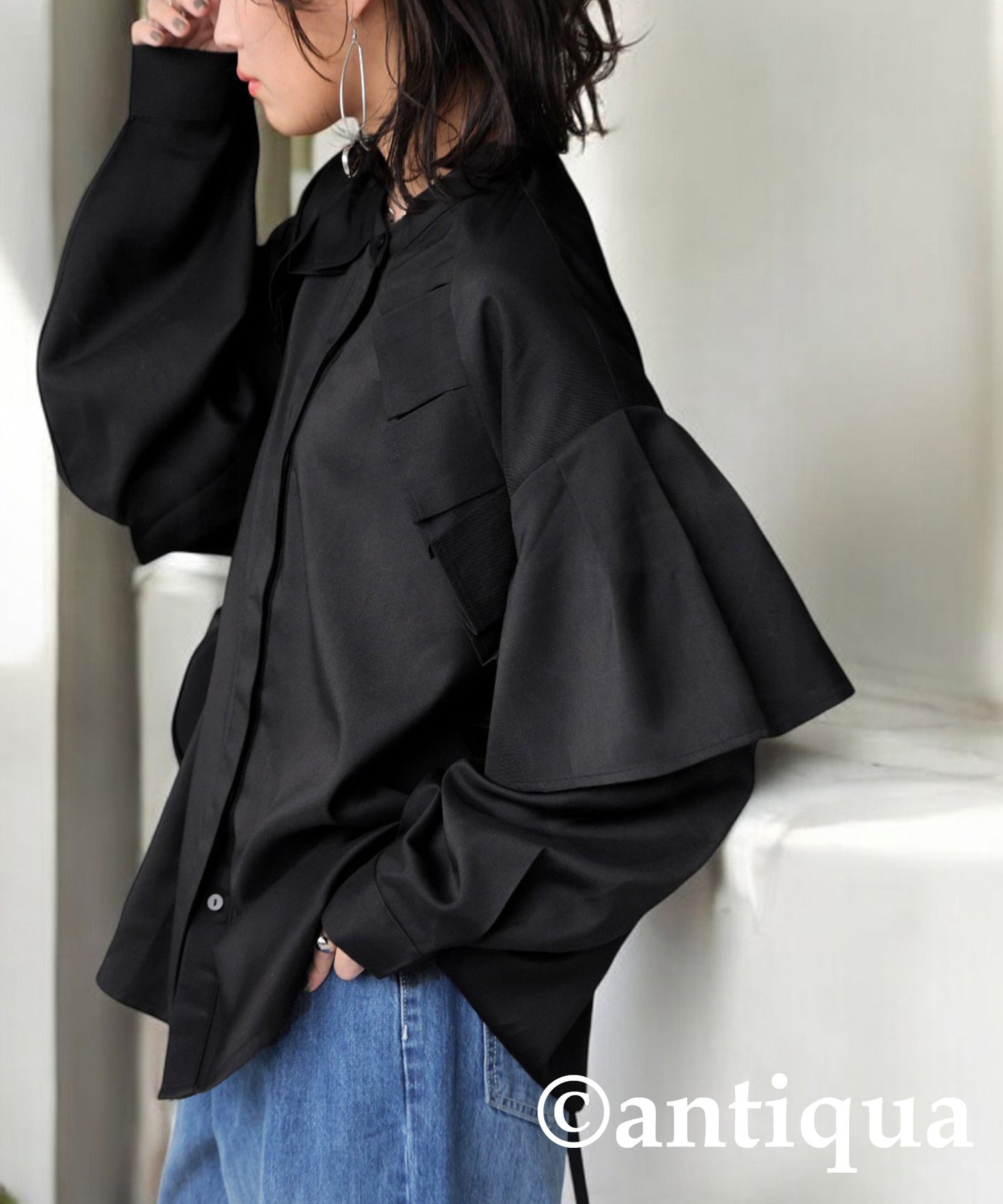 Frill Design Shirt Ladies