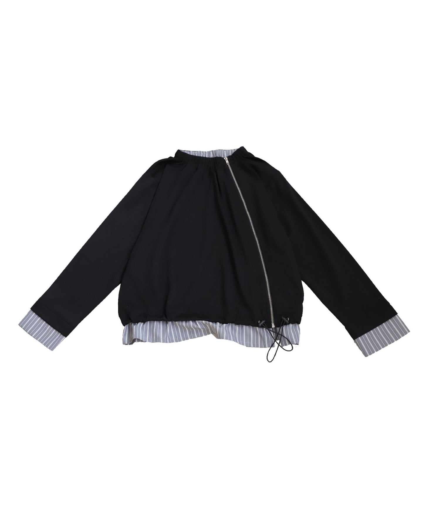 Layered Asymmetry Blouson Ladies