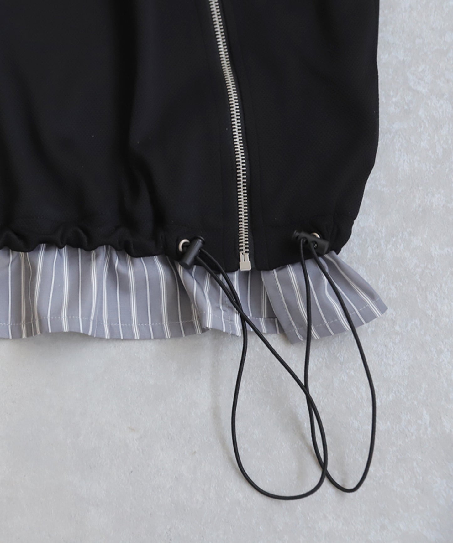 Layered Asymmetry Blouson Ladies