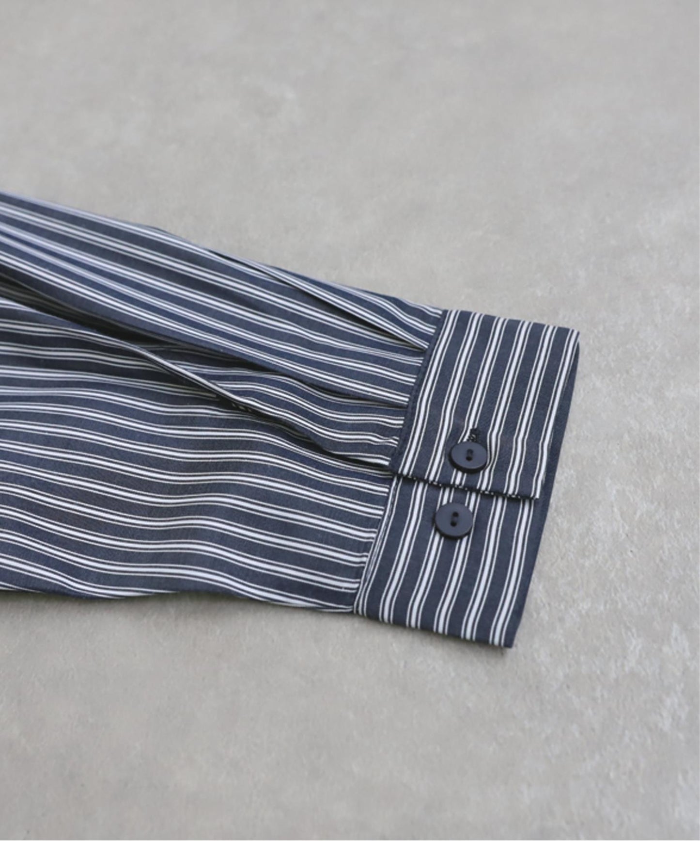 Ladies Asymmetrical Striped Shirt