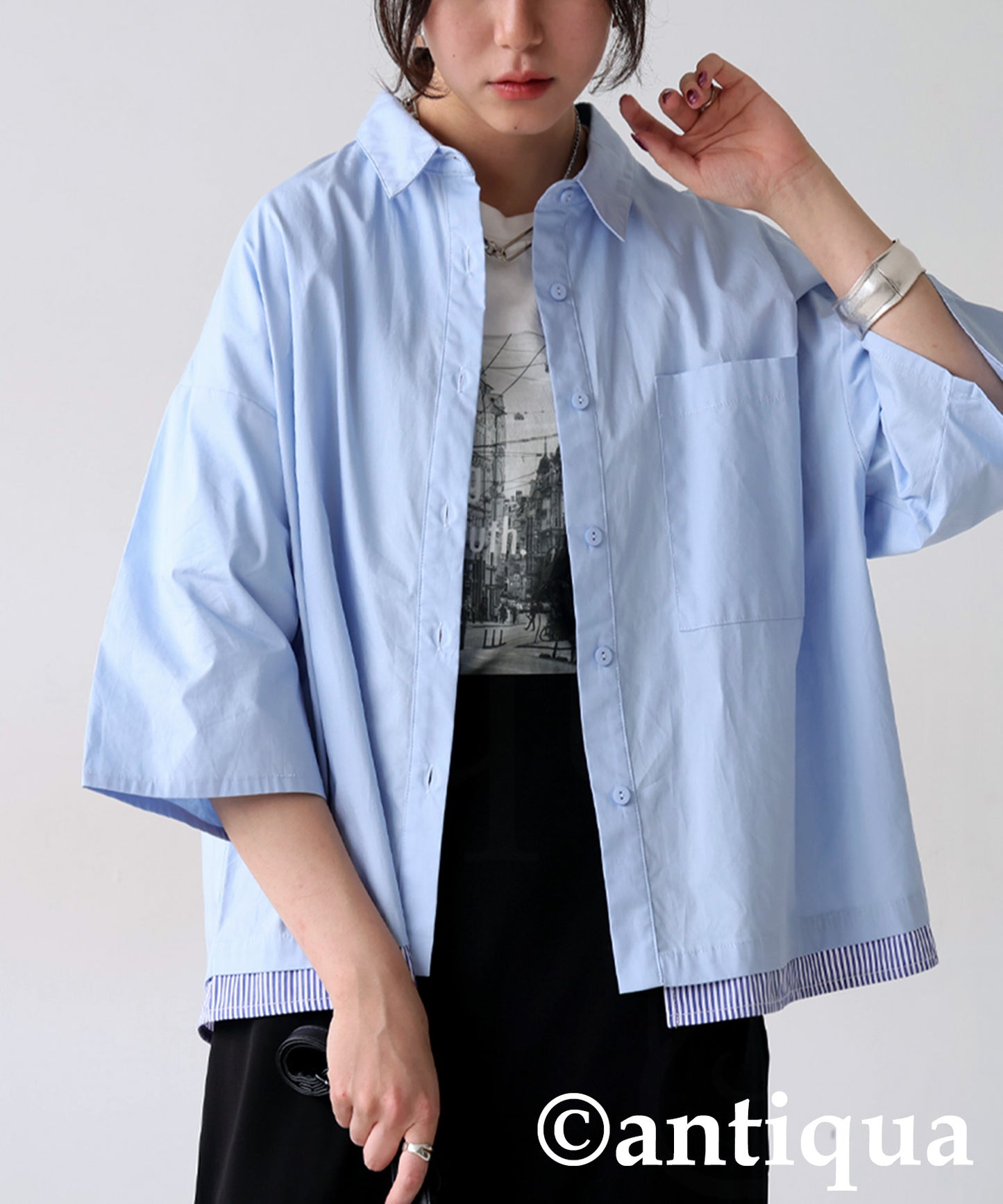 Ladies Layered Color Shirt