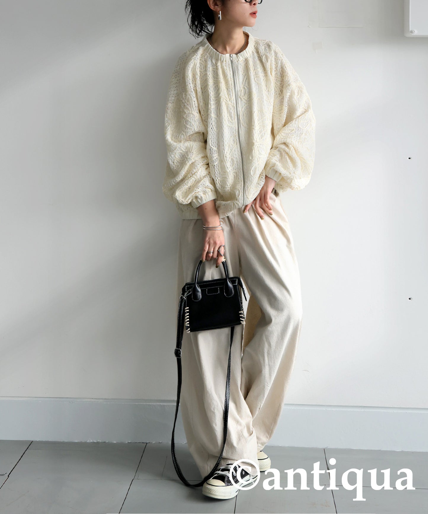 Lace Tape Blouson Ladies