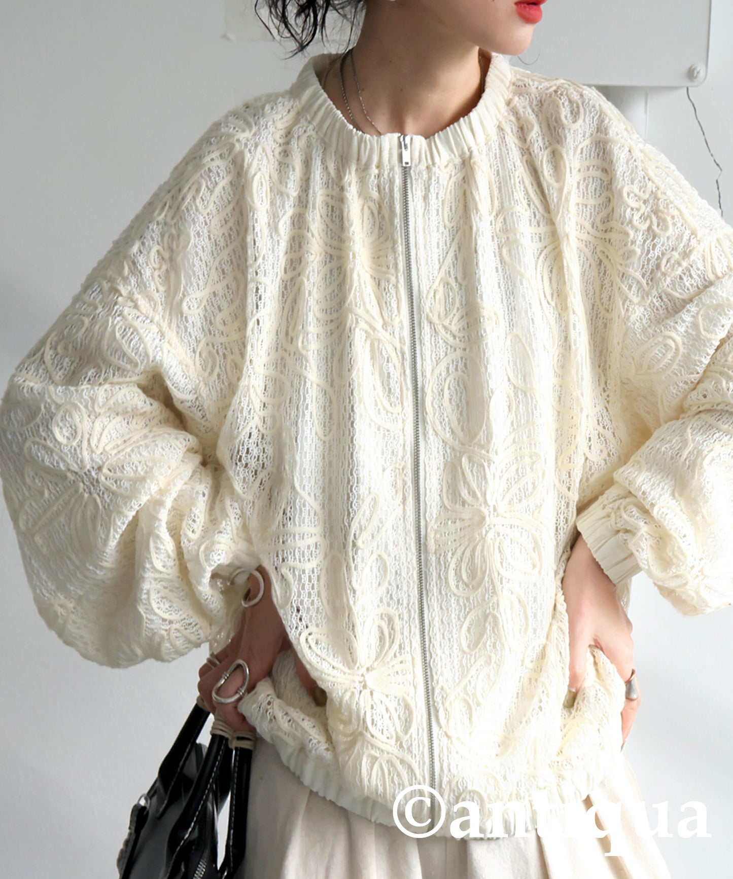 Lace Tape Blouson Ladies