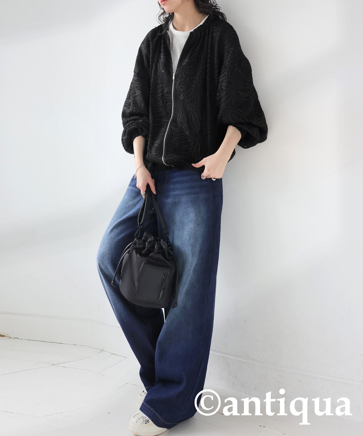 Lace Tape Blouson Ladies