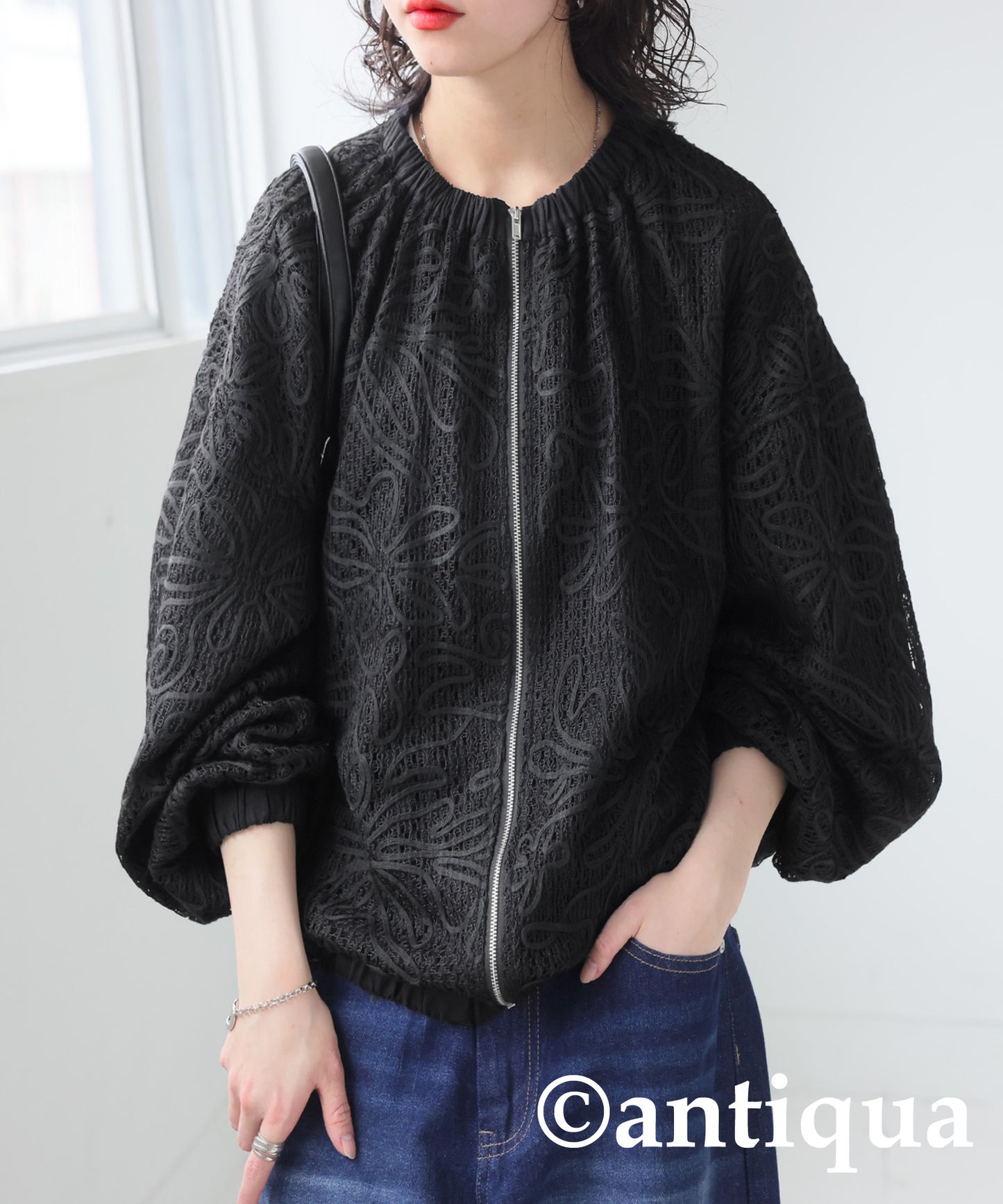 Lace Tape Blouson Ladies