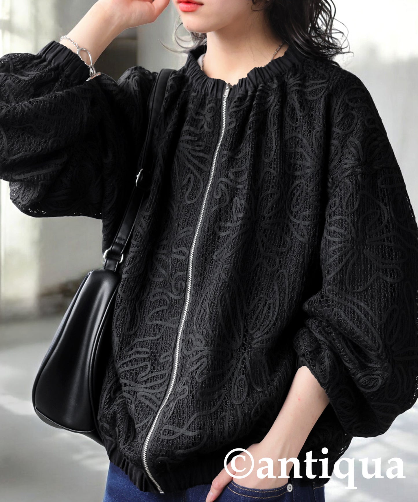 Lace Tape Blouson Ladies