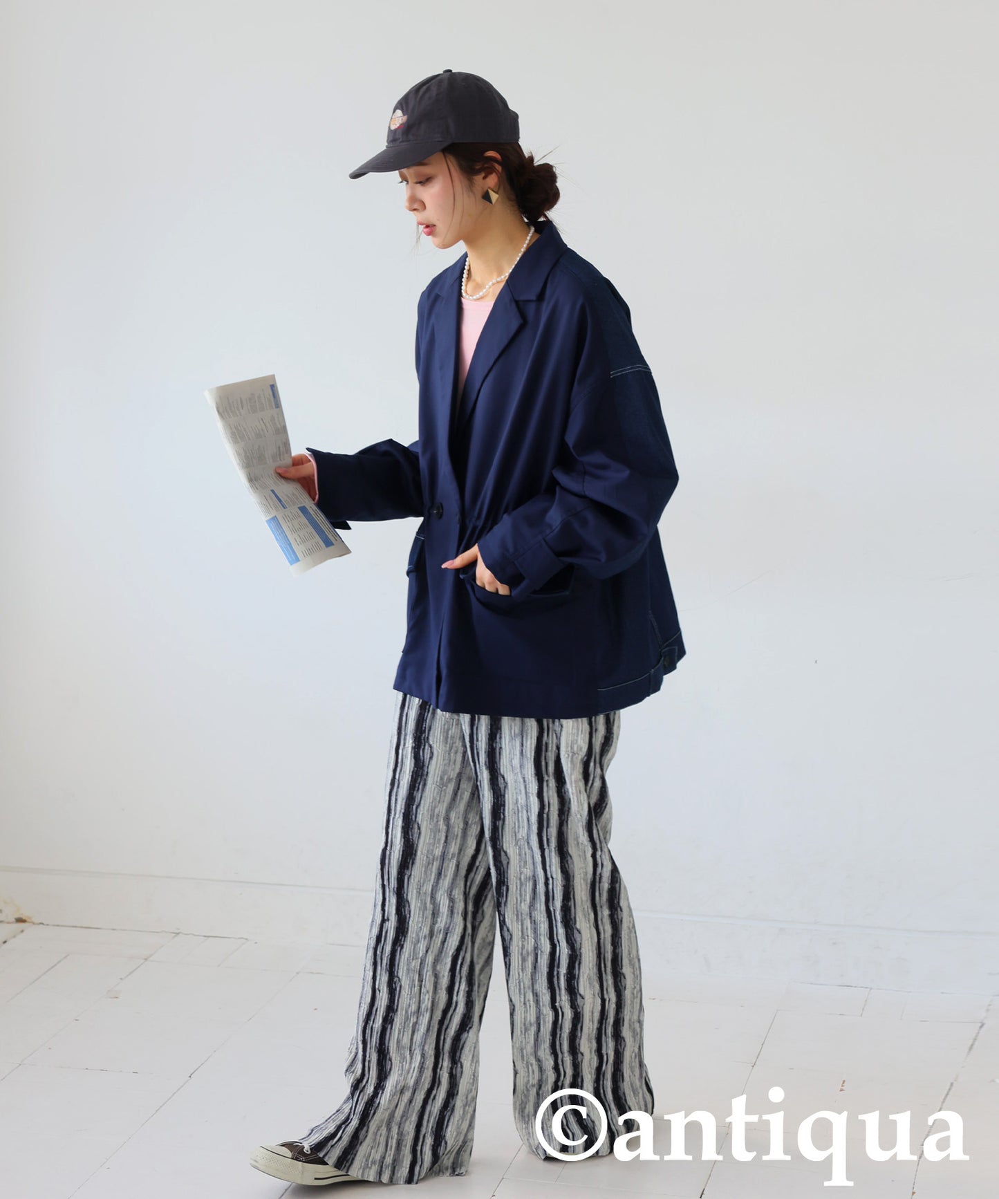 Denim Switching Jacket Ladies