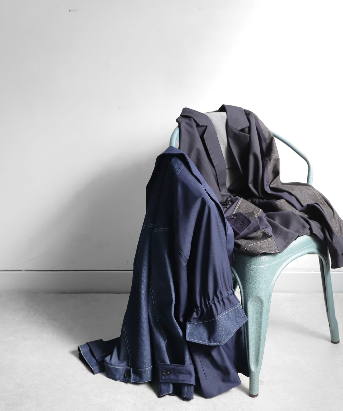 Denim Switching Jacket Ladies