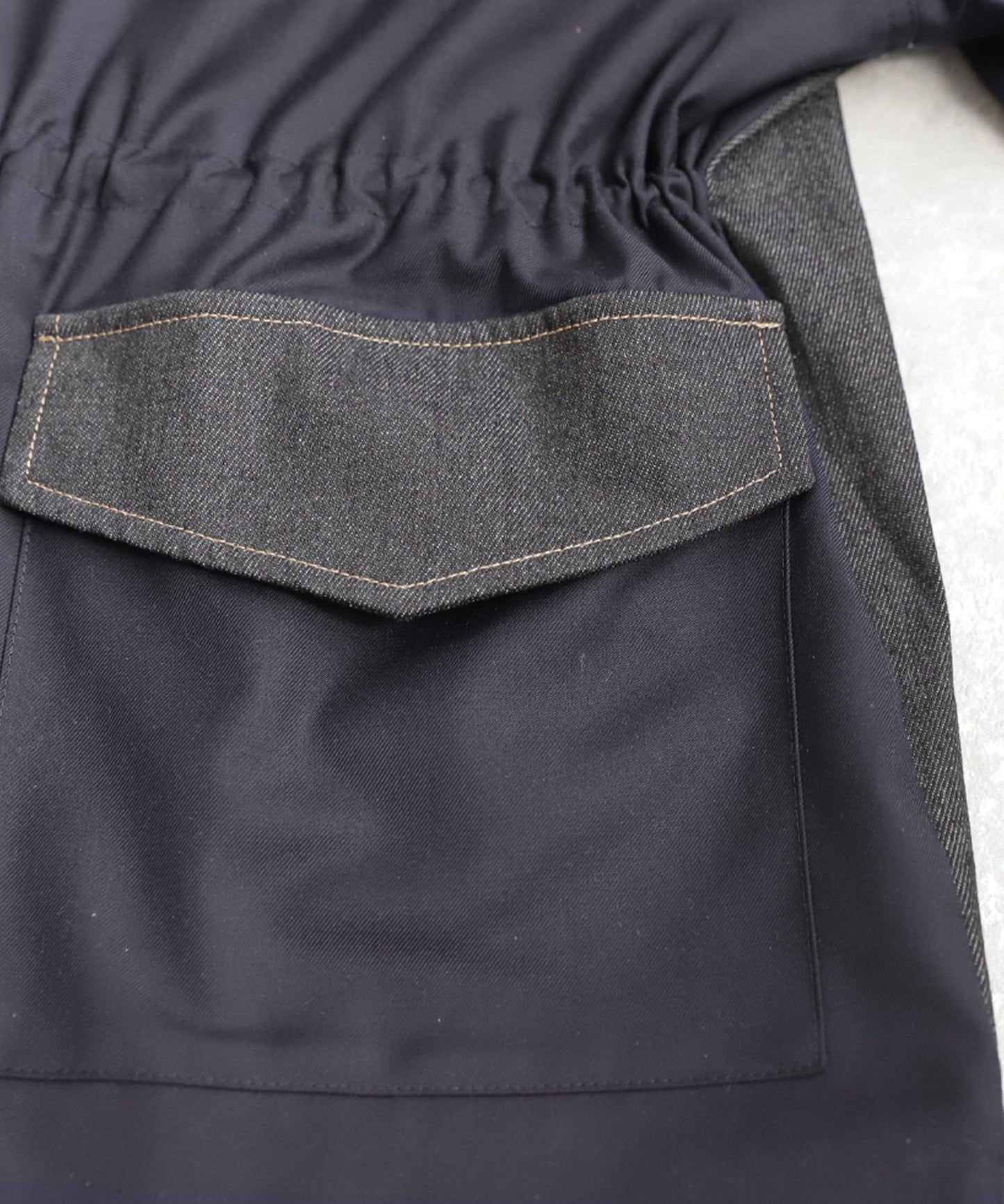 Denim Switching Jacket Ladies